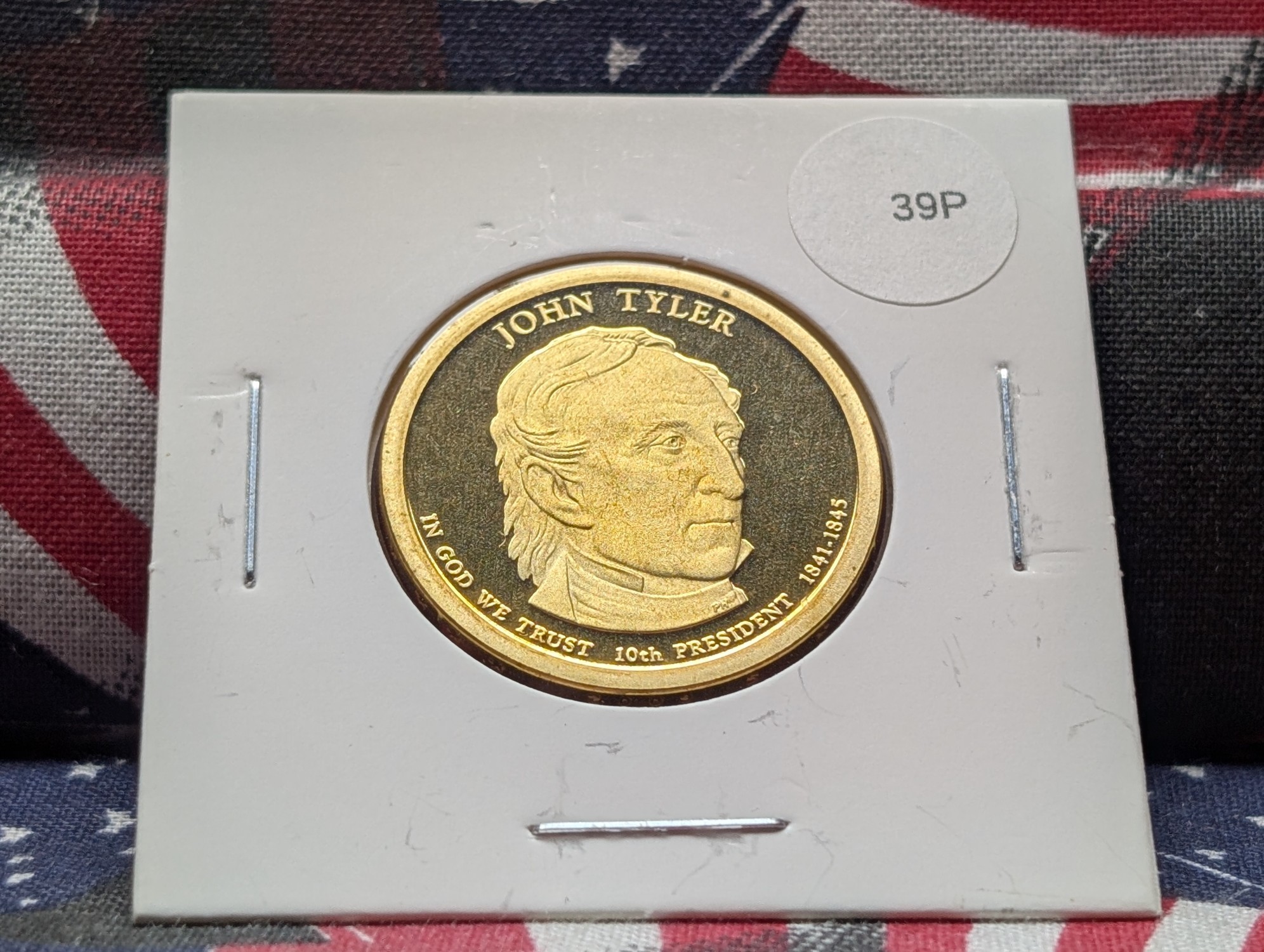 2009-S John Tyler Proof Presidential Dollar