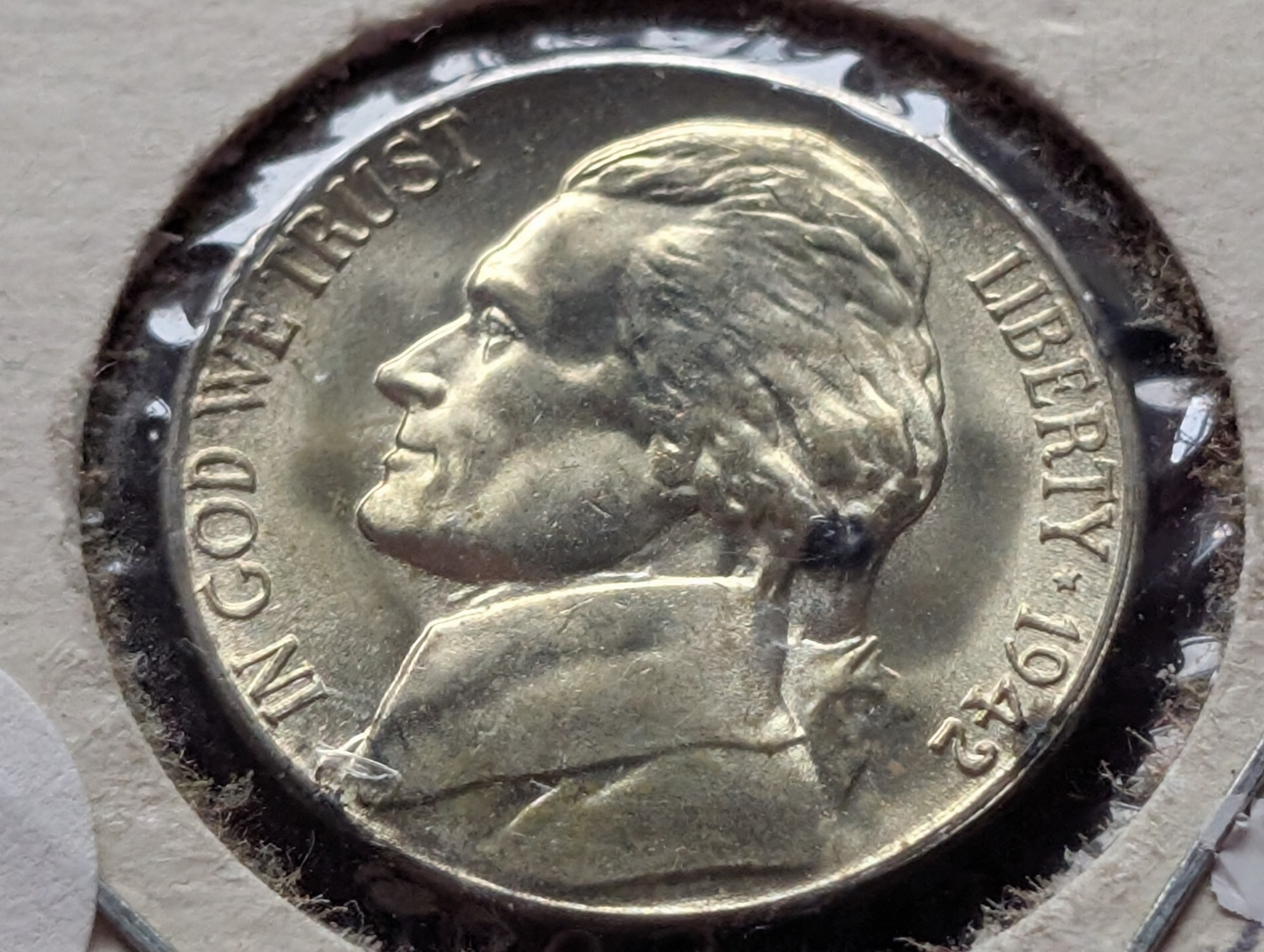 1942-S Jefferson 35% Silver Wartime Nickel