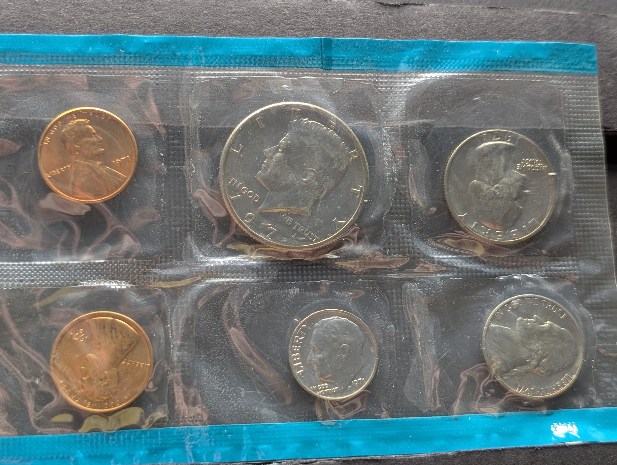 1971 P&D Unc. U.S. Mint Coin Set in OGP - Includes "S" Mint Mark Cent