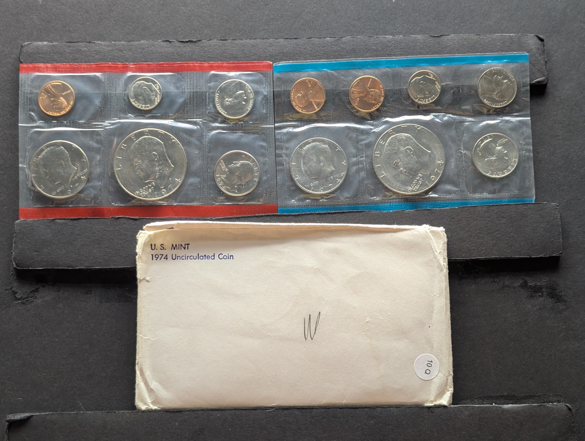 1974 P&D Unc. U.S. Mint Coin Set in OGP - Includes "S" Mint Mark Cent