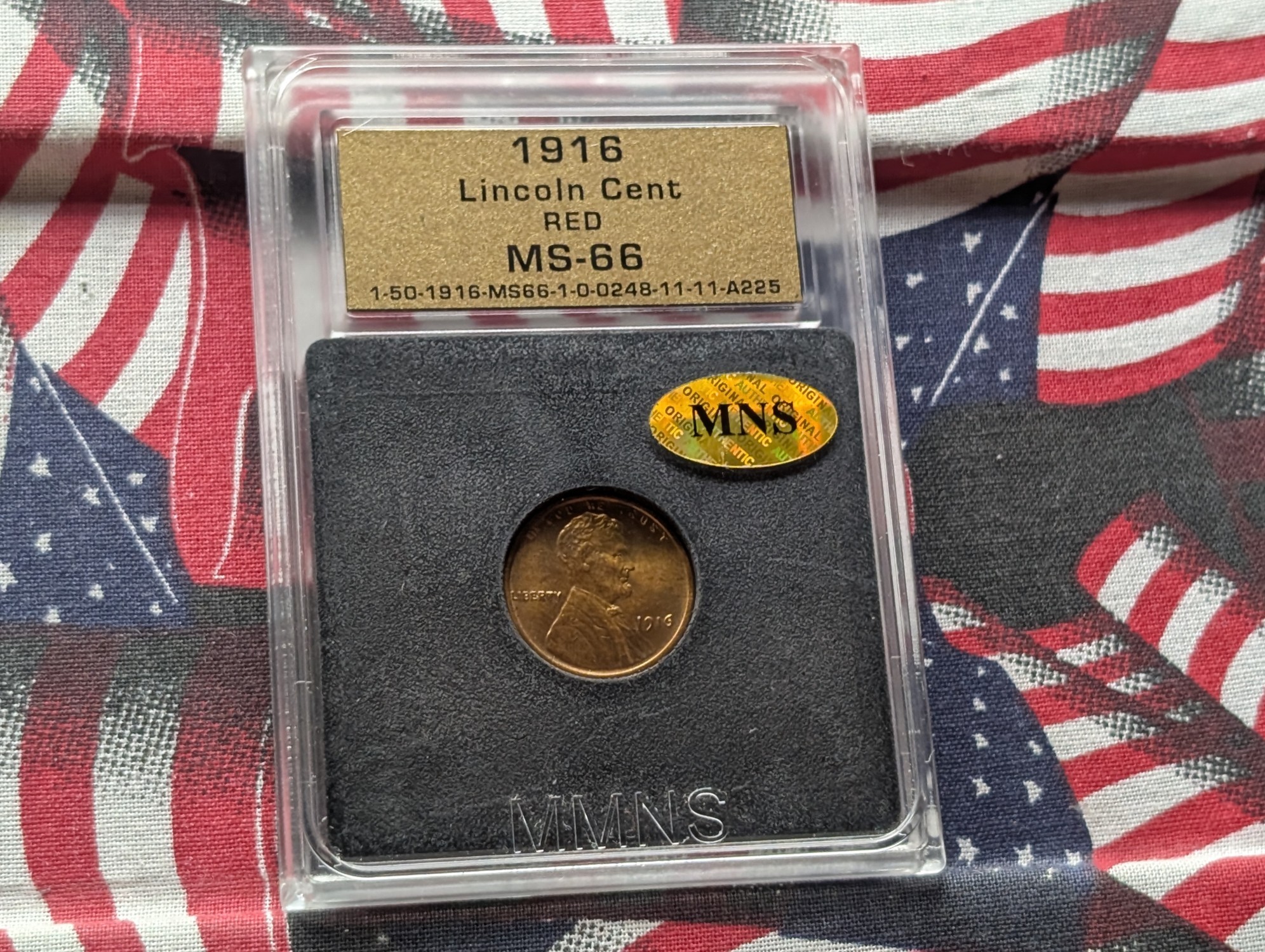 1916 Lincoln Wheat Cent MNS MS66 Red
