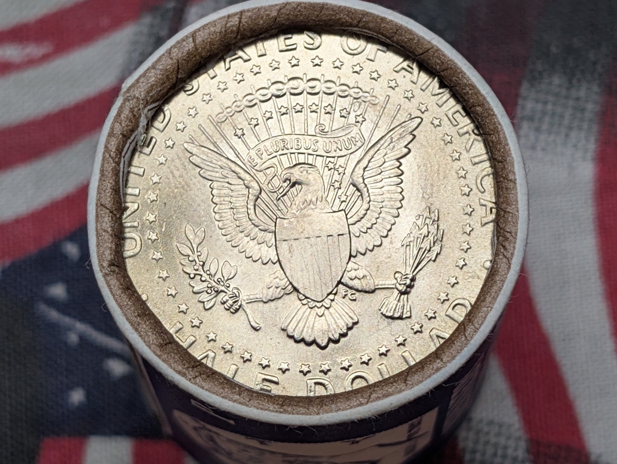 $10 Bank Roll of 2002-P Kennedy Half Dollars
