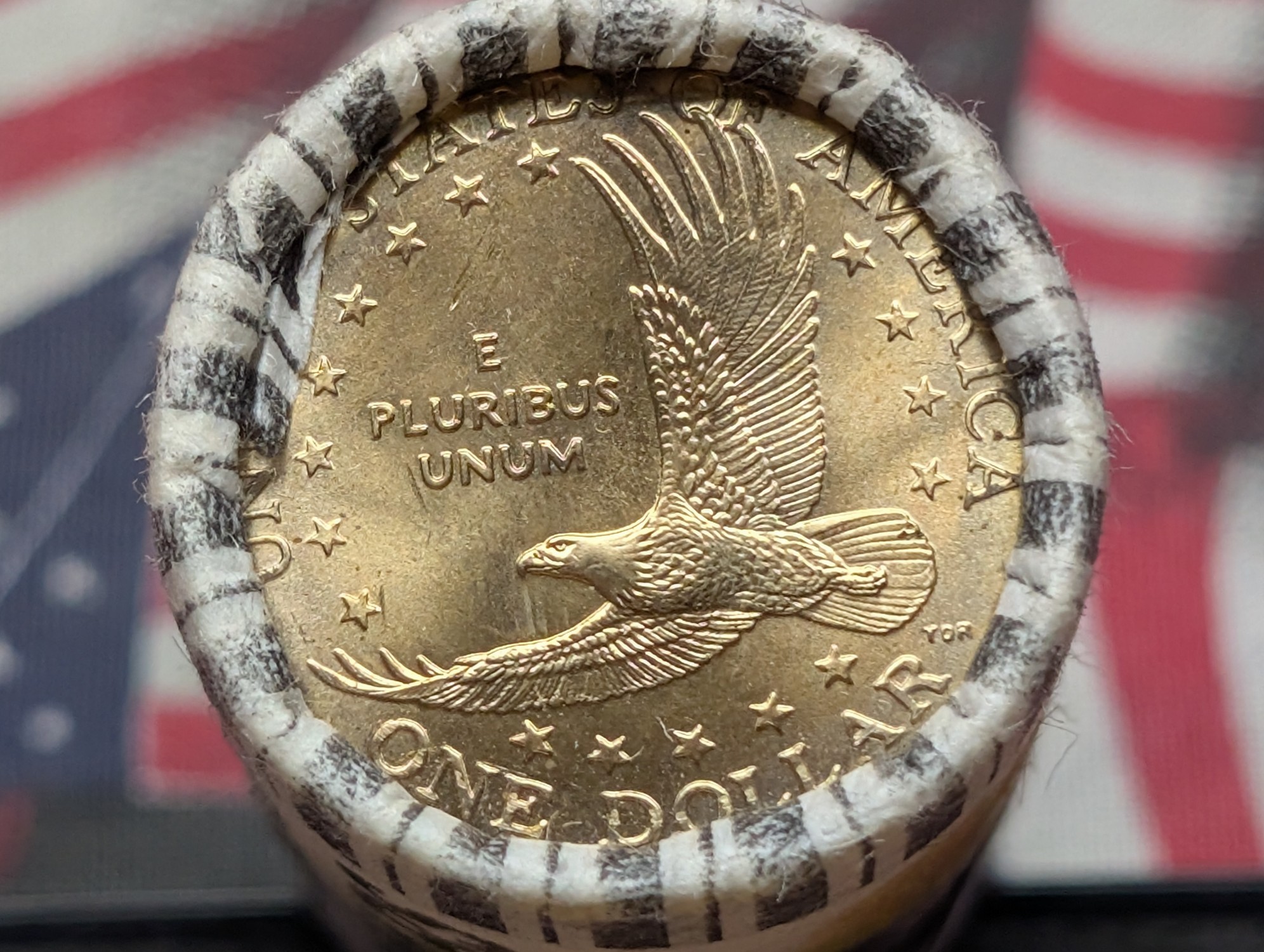 $25 Bank Roll of 2000 Sacagawea Dollars