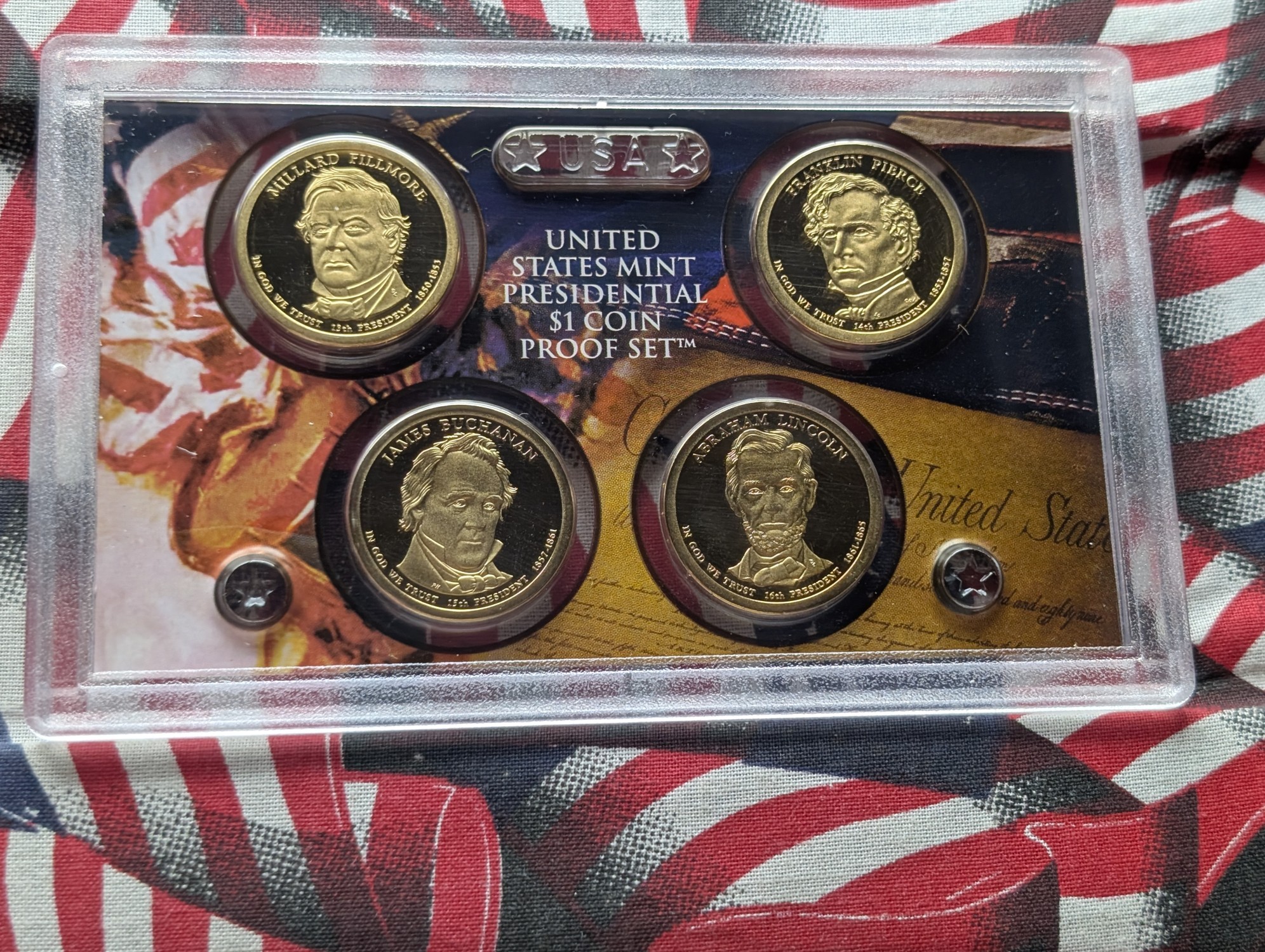 2010-S U.S. Mint Presidential Dollars Proof Set in OGP w/ COA
