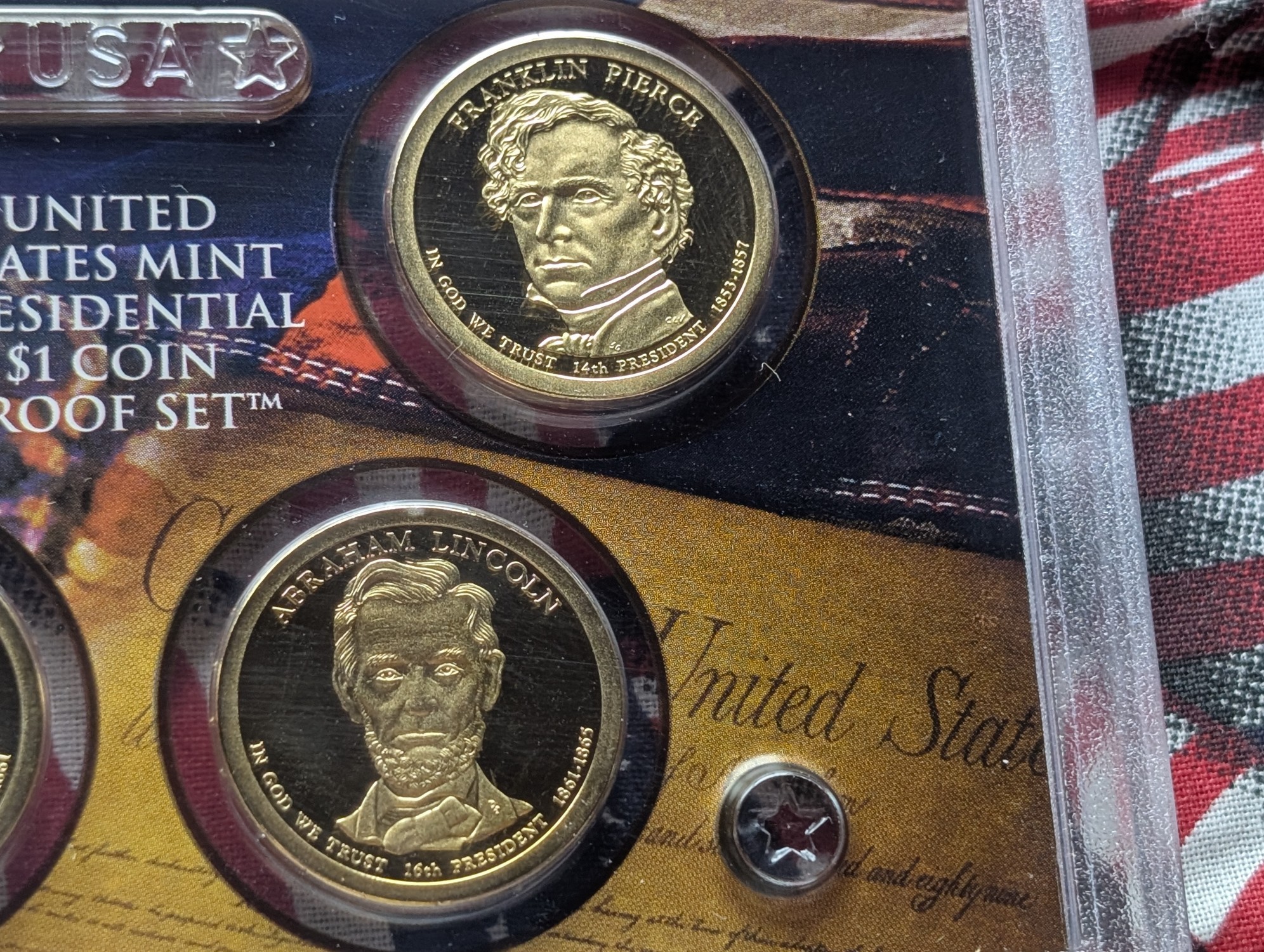 2010-S U.S. Mint Presidential Dollars Proof Set in OGP w/ COA