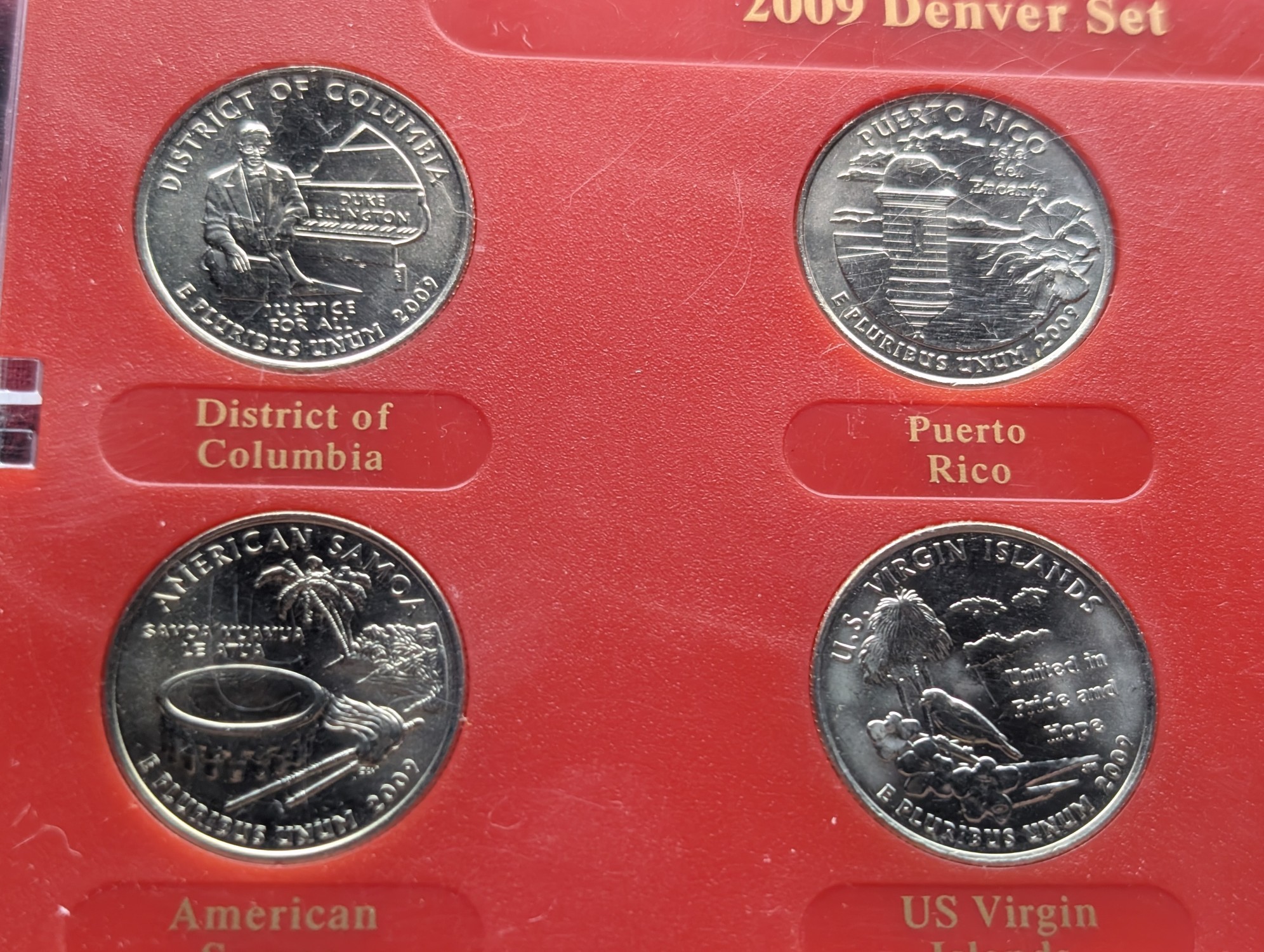 2009-P&D Mint Edition Territorial Quarters Collection in Original Packaging W/ COA