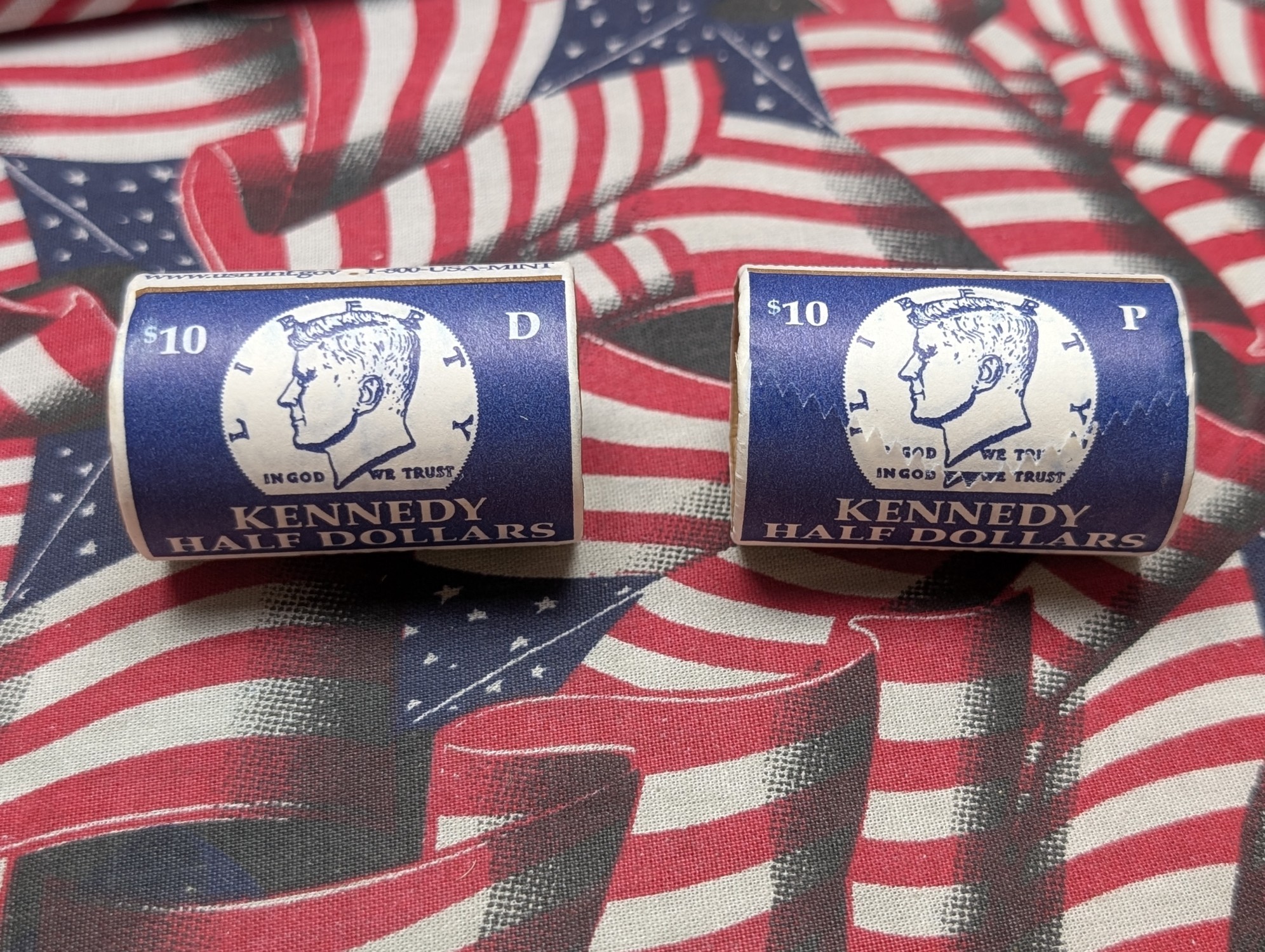 2009-P&D Kennedy Half Dollar Rolls, 40 Coins