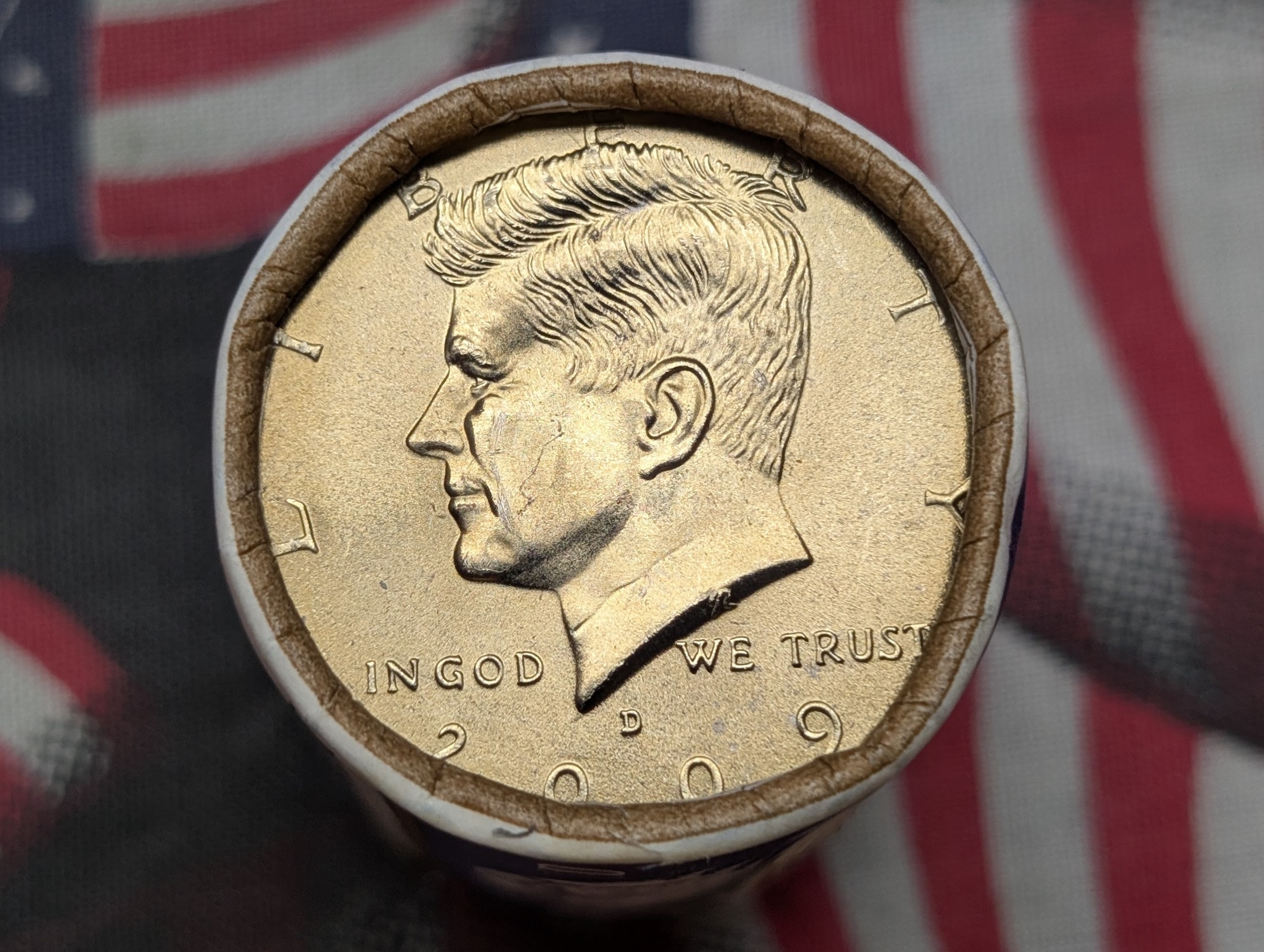 2009-P&D Kennedy Half Dollar Rolls, 40 Coins