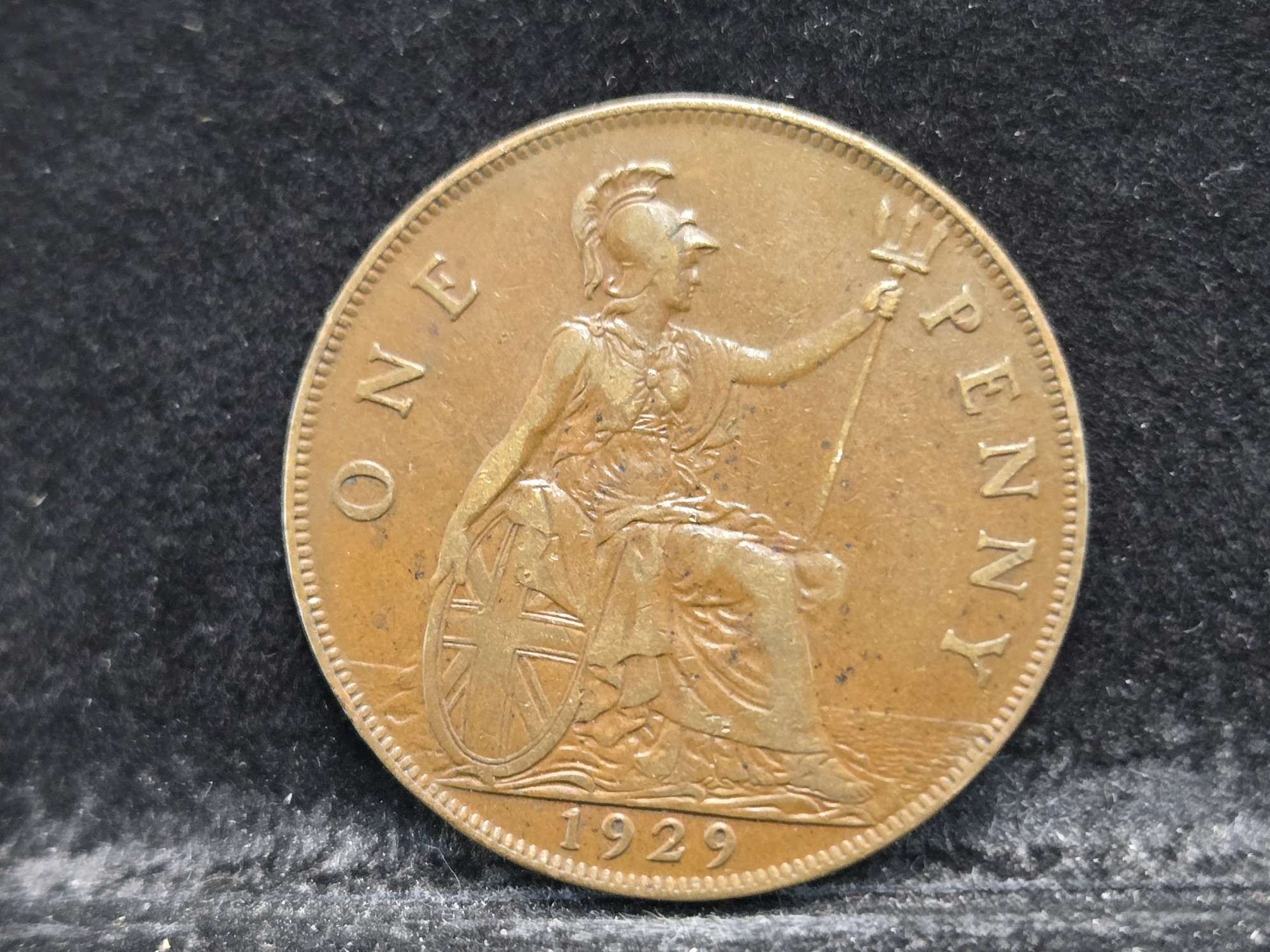 1900, 1907, 1916, & 1929 Great Britain Large Pennies