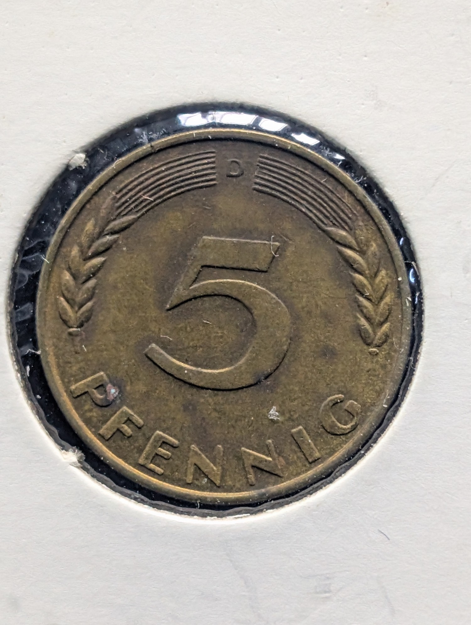 1950-D (Munich Mint) 5 Pfennig - Zinc