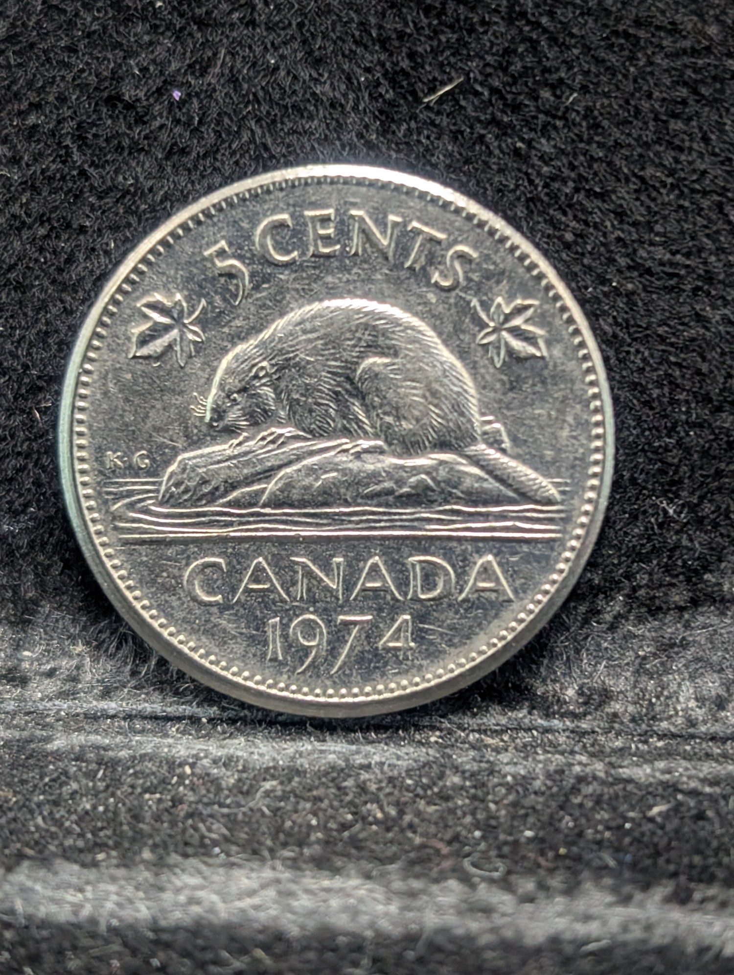1970, 1972, 1973, 1974, 1977 (High 7) Canada Five Cents