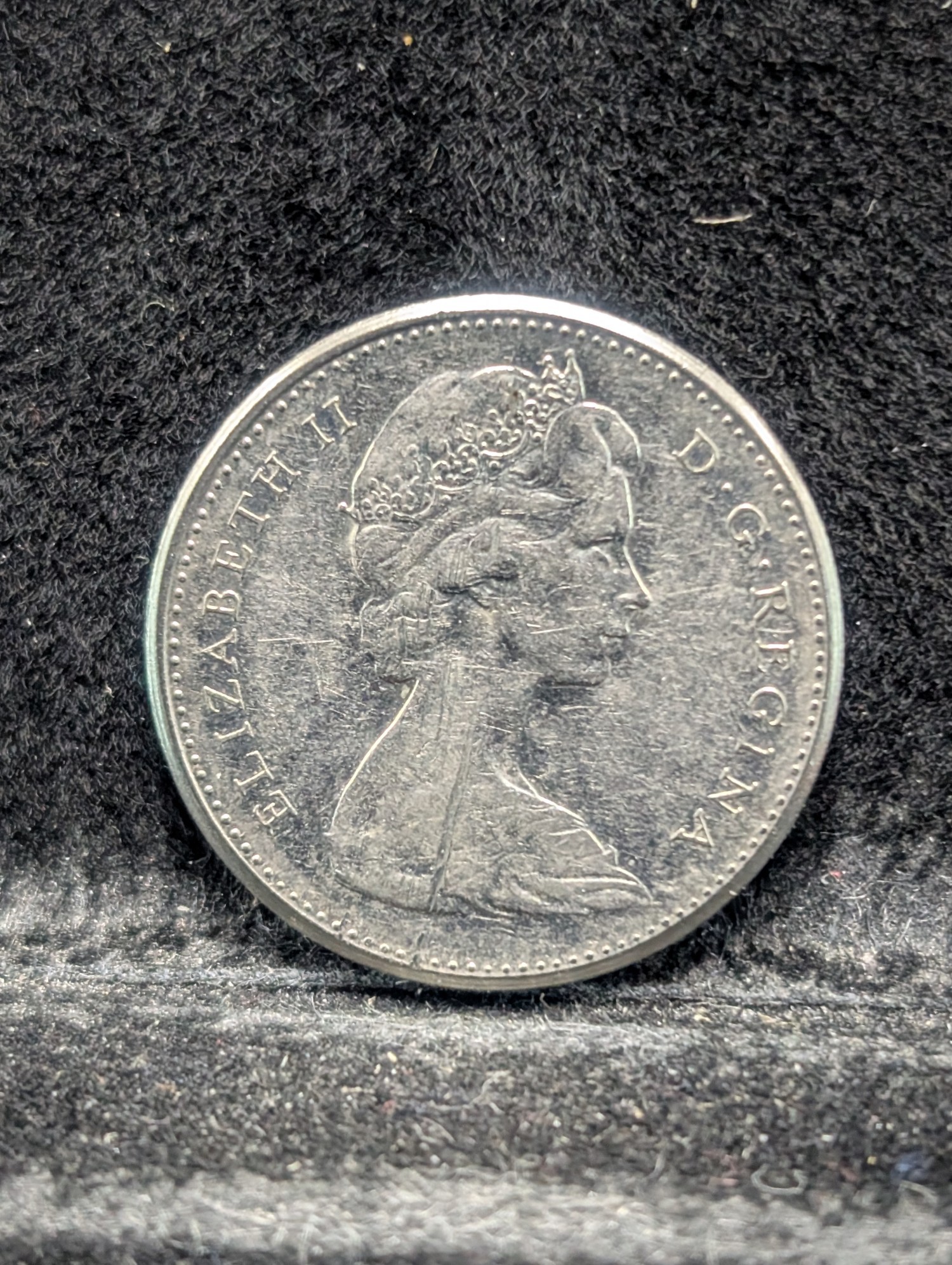 1970, 1972, 1973, 1974, 1977 (High 7) Canada Five Cents