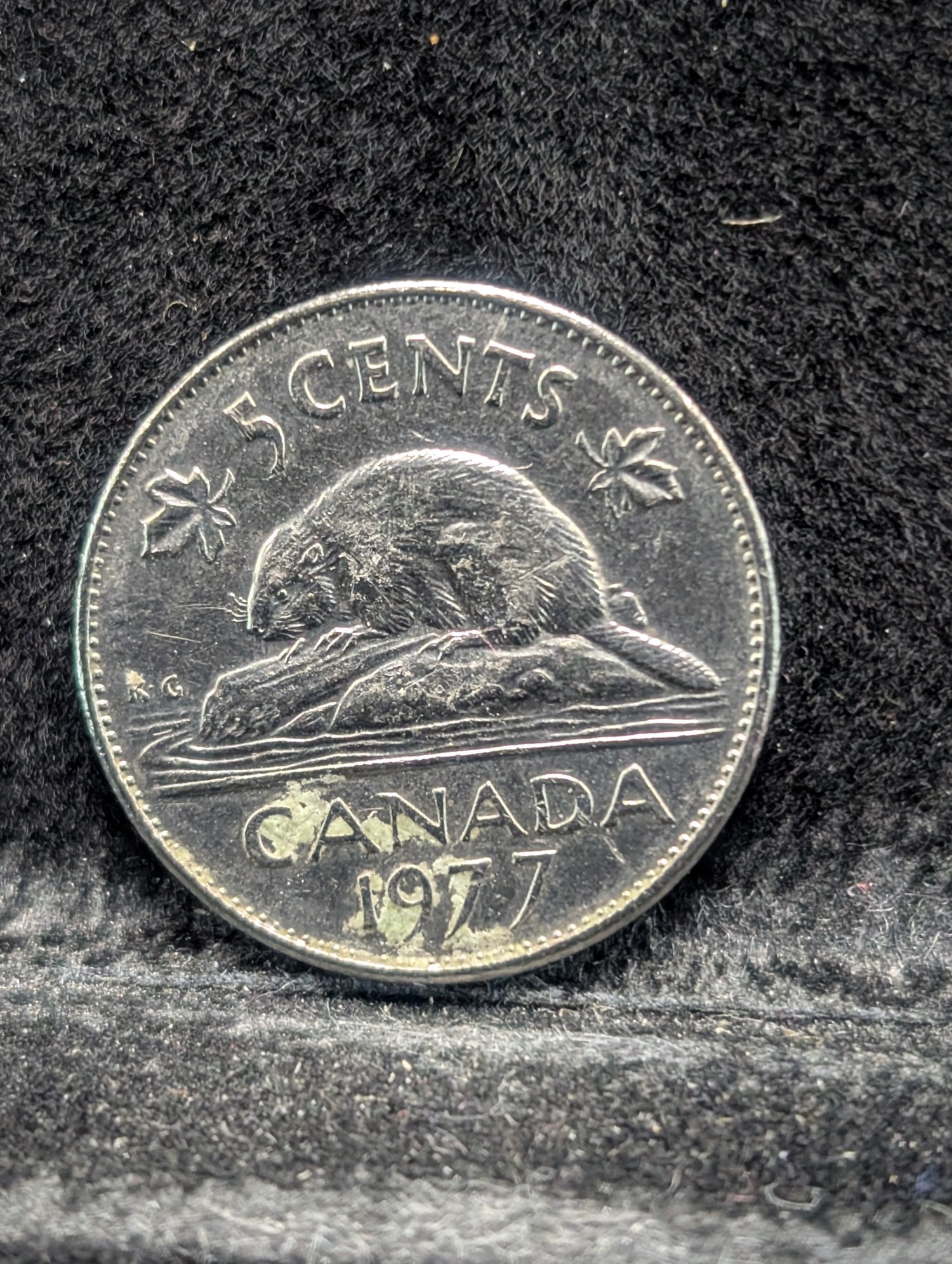 1970, 1972, 1973, 1974, 1977 (High 7) Canada Five Cents