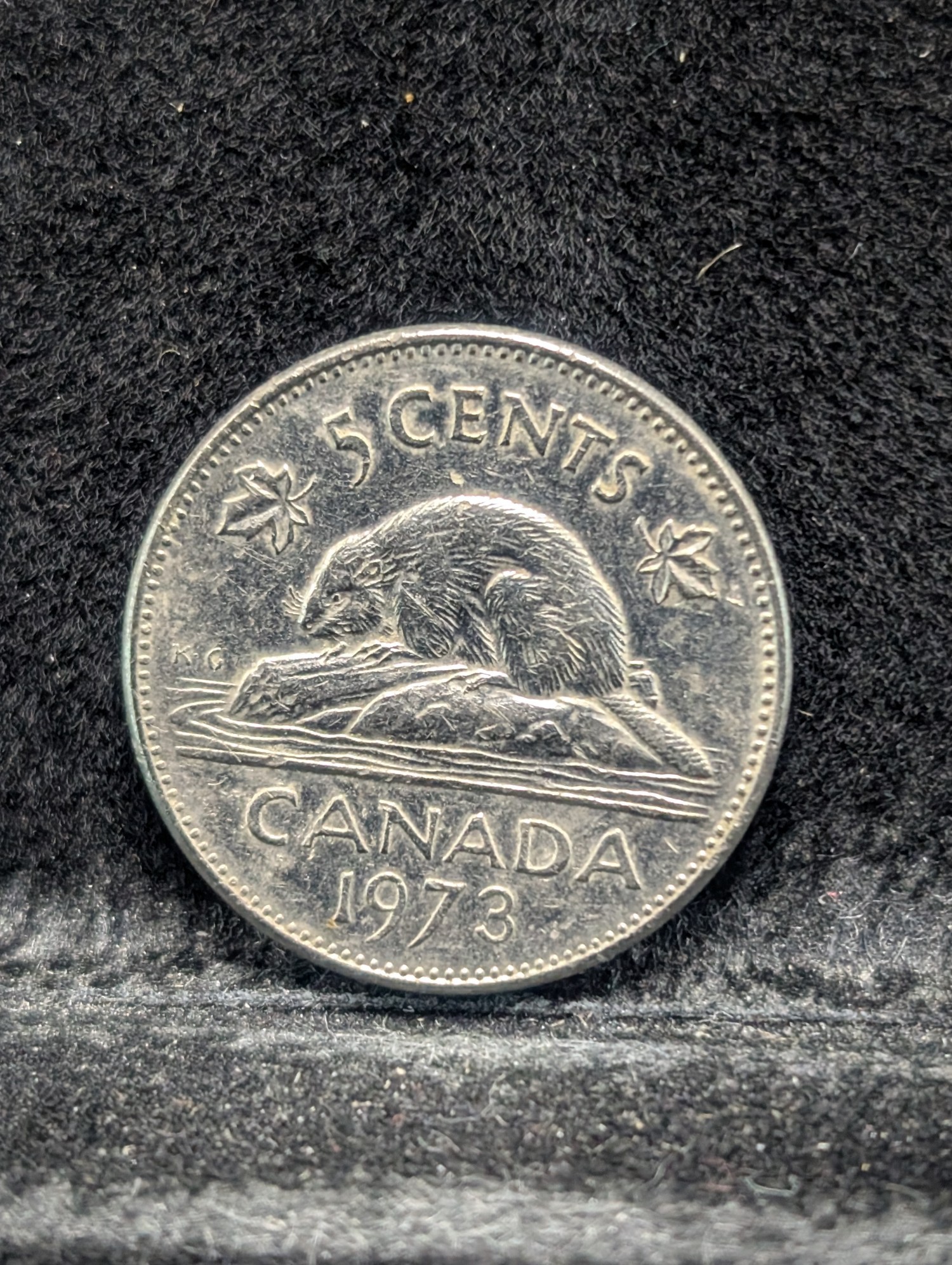 1970, 1972, 1973, 1974, 1977 (High 7) Canada Five Cents