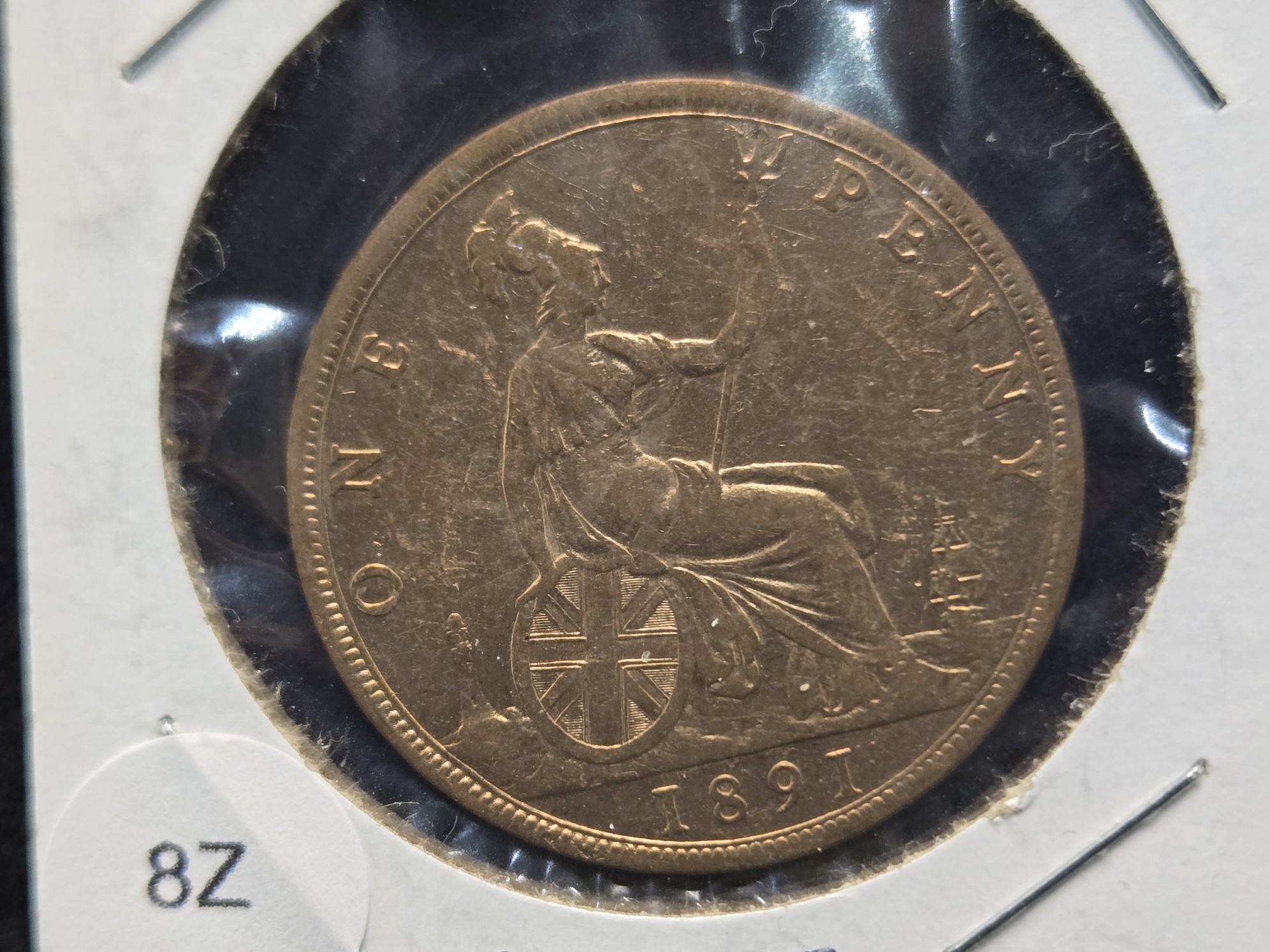1891 Great Britain Penny - Scarce Date