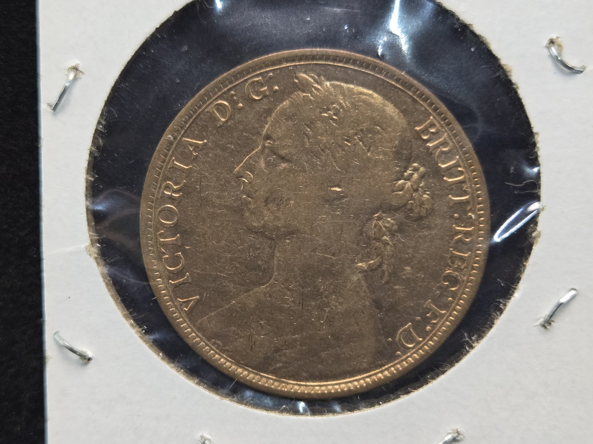 1891 Great Britain Penny - Scarce Date