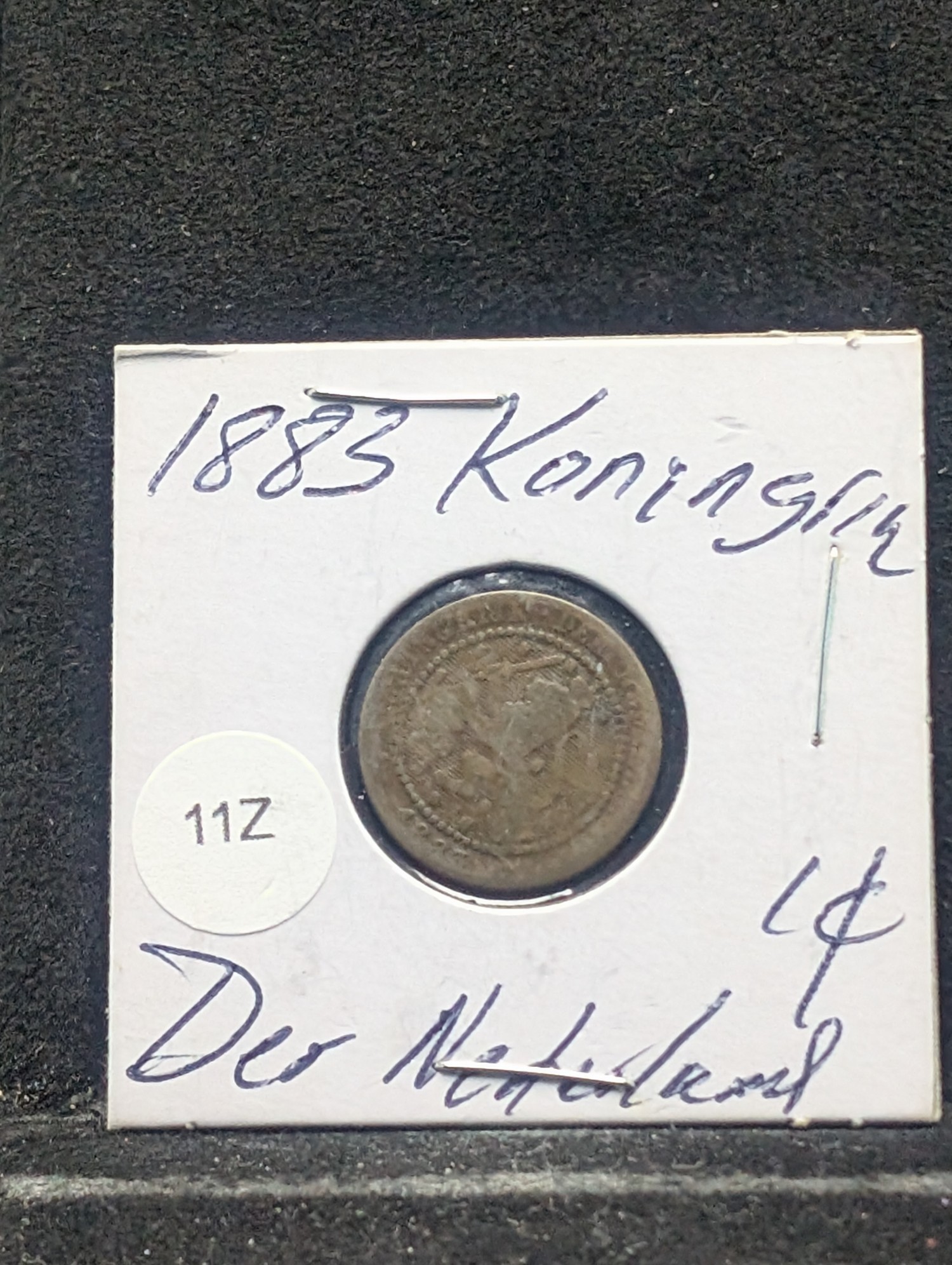 1883 Netherlands 1 Cent (Bronze) - KM107.1