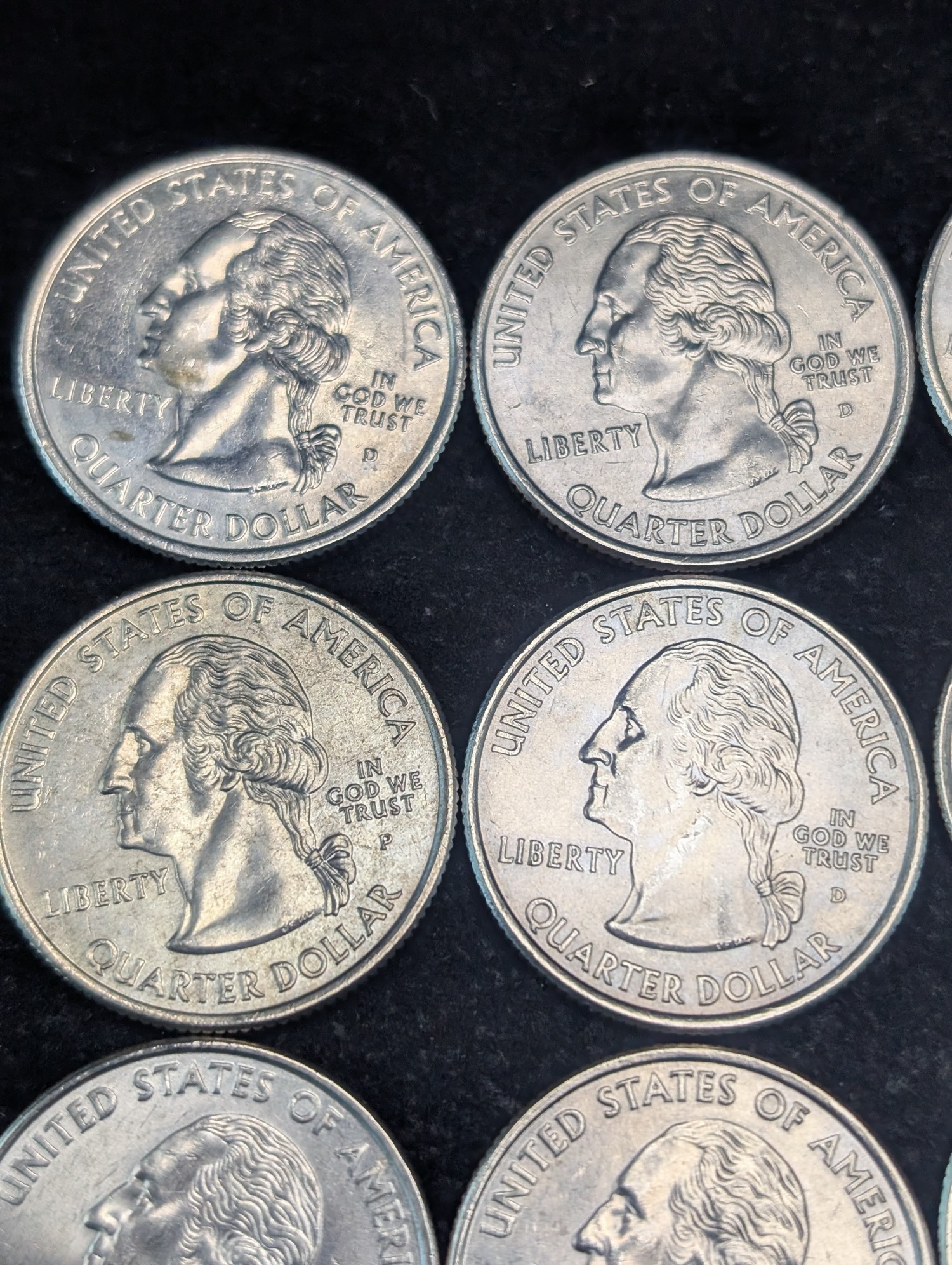 (25) 1999-2008 P&D U.S. State Quarters - (23)-D & (2)-P Mint Marks