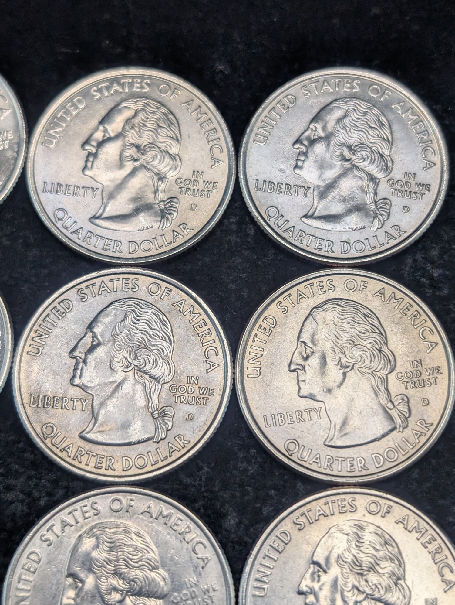 (25) 1999-2008 P&D U.S. State Quarters - (23)-D & (2)-P Mint Marks