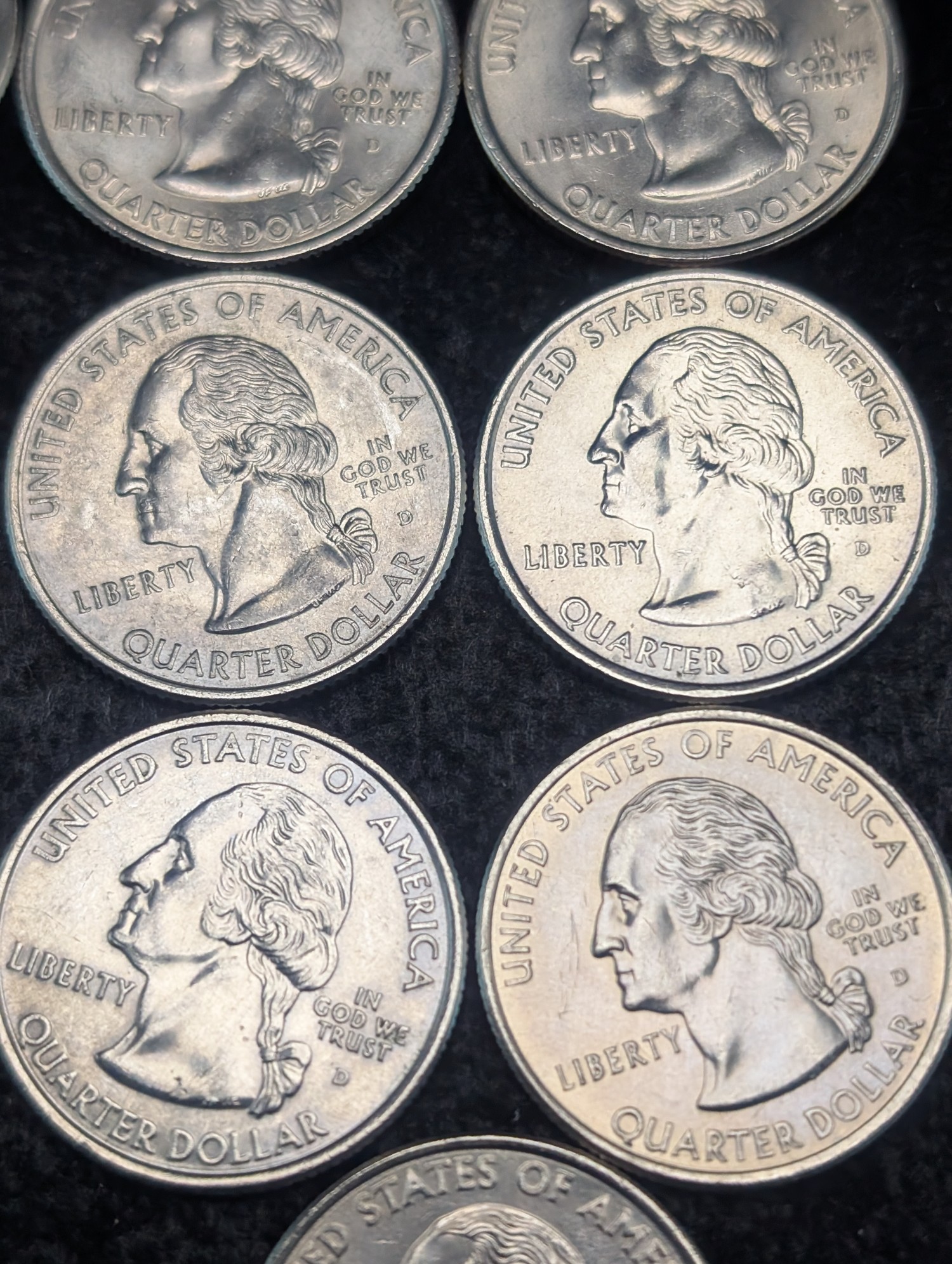 (25) 1999-2008 P&D U.S. State Quarters - (23)-D & (2)-P Mint Marks