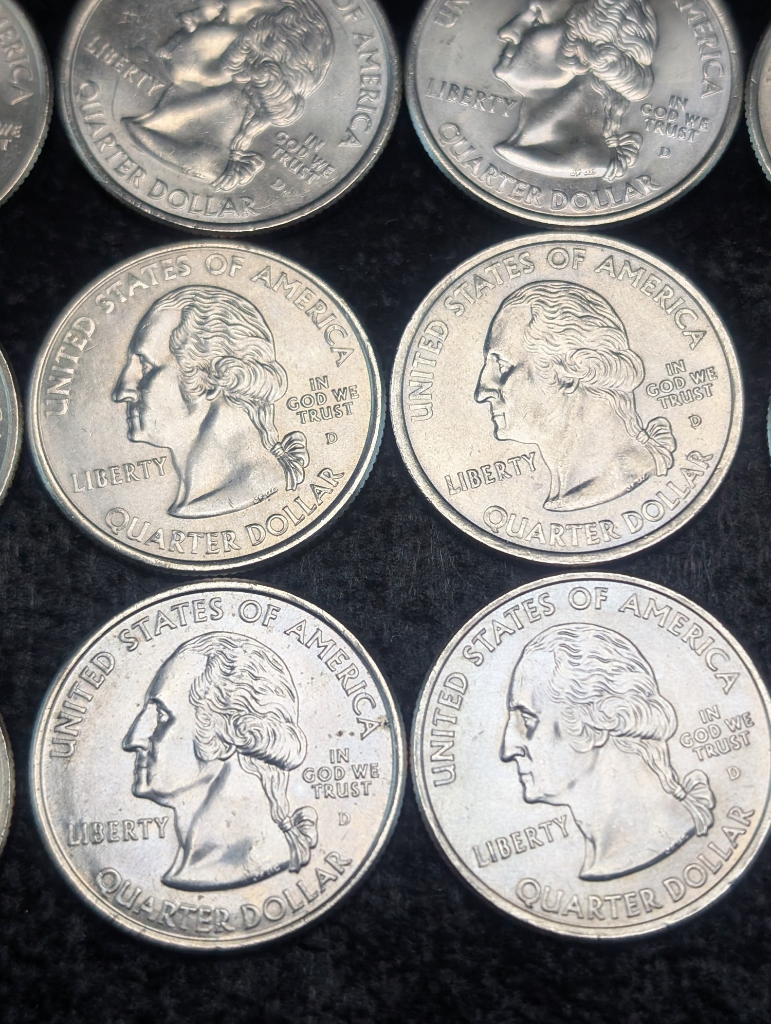 (25) 1999-2008 P&D U.S. State Quarters - (23)-D & (2)-P Mint Marks
