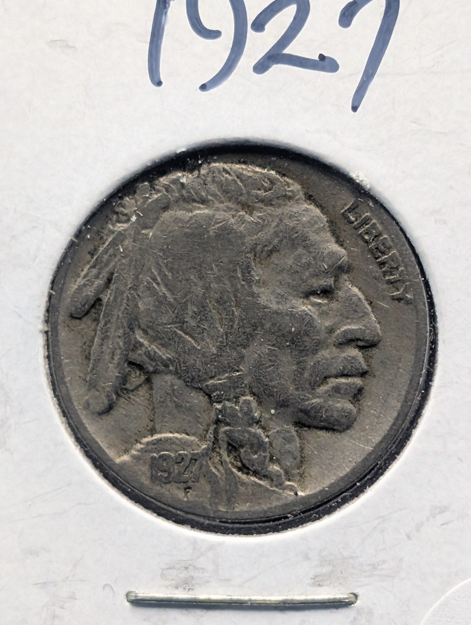 1927 Indian Head Buffalo Nickel - Good Date