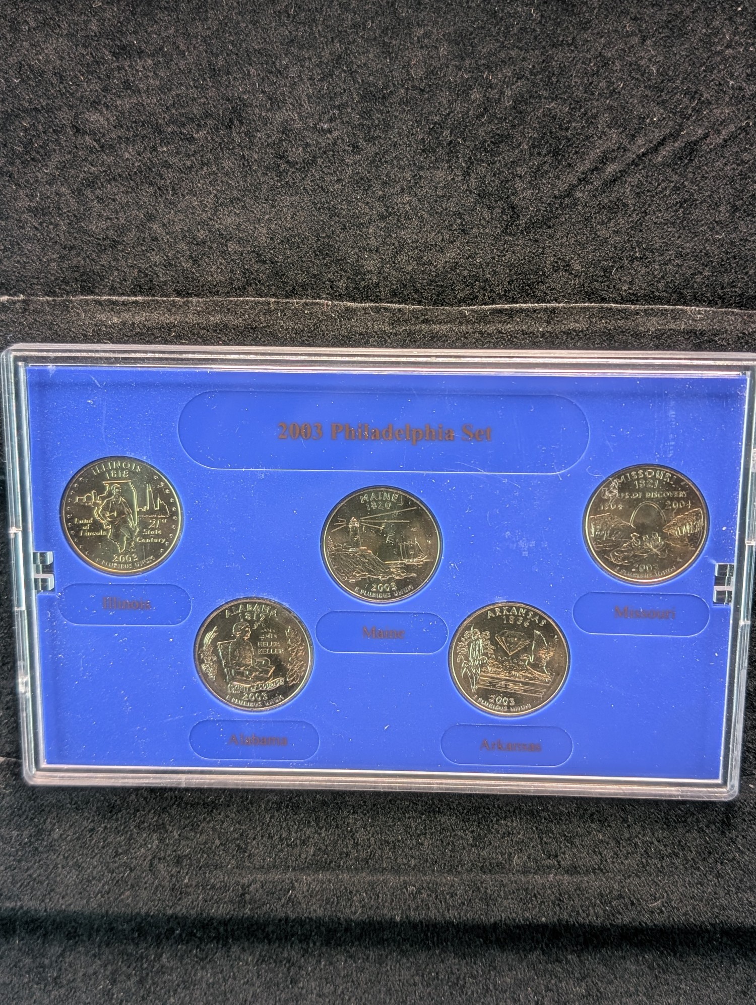 2003-P Only U.S. Mint Edition State Quarter Collection in Original Packaging w/ COA
