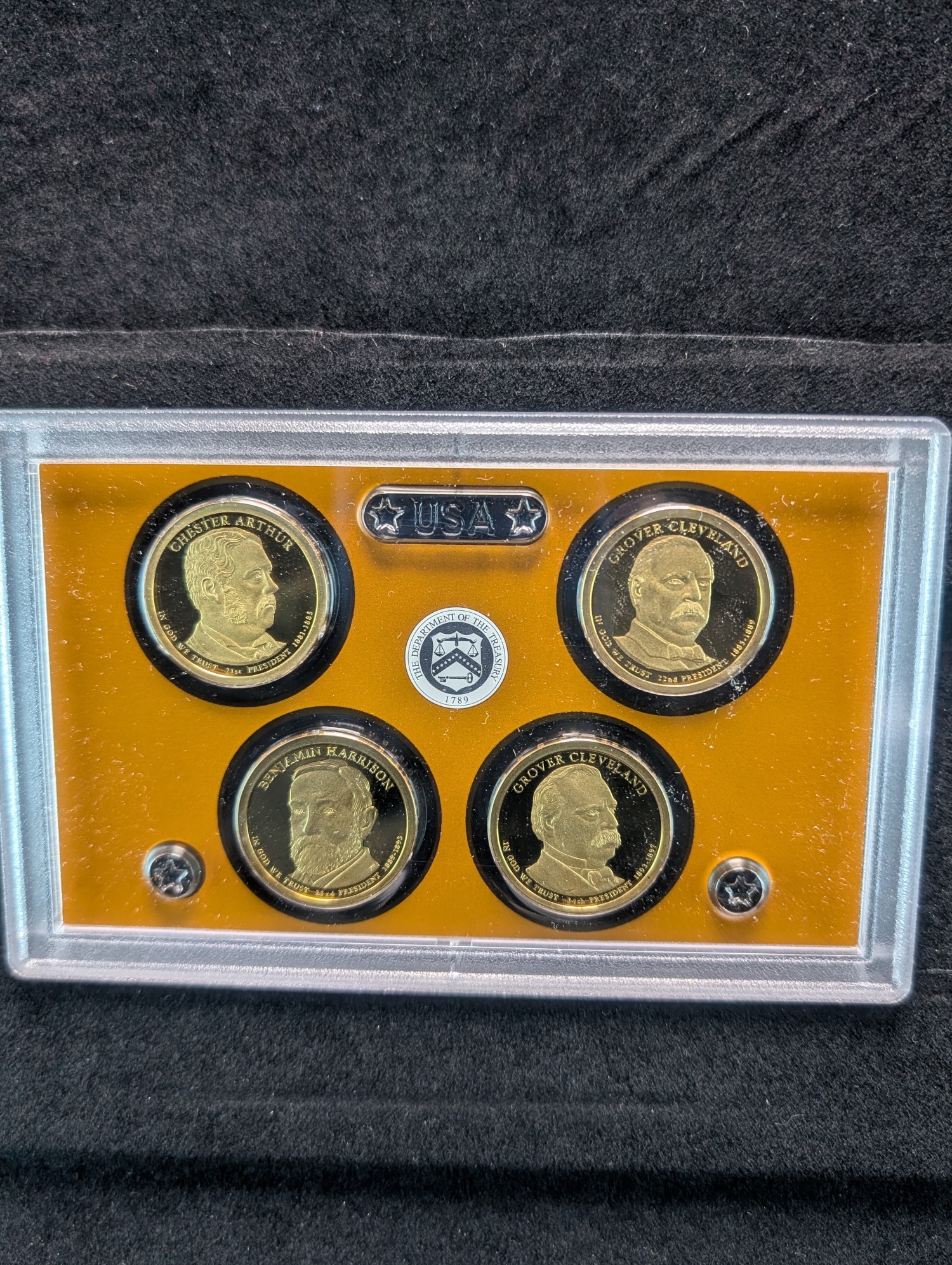 2012-S U.S. Mint Presidential Dollar Proof Set in OGP w/ COA
