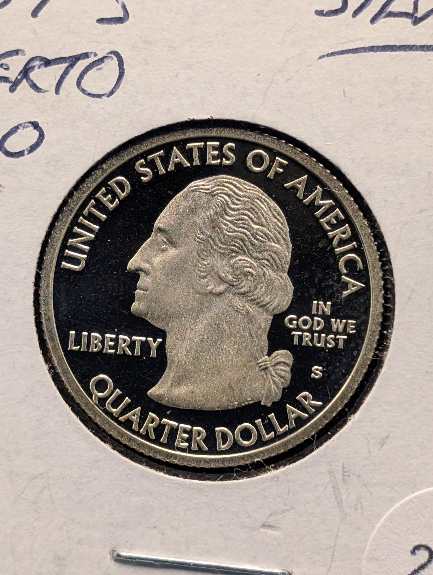 2009-S U.S. Puerto Rico Territorial 90% Silver Proof" Quarter