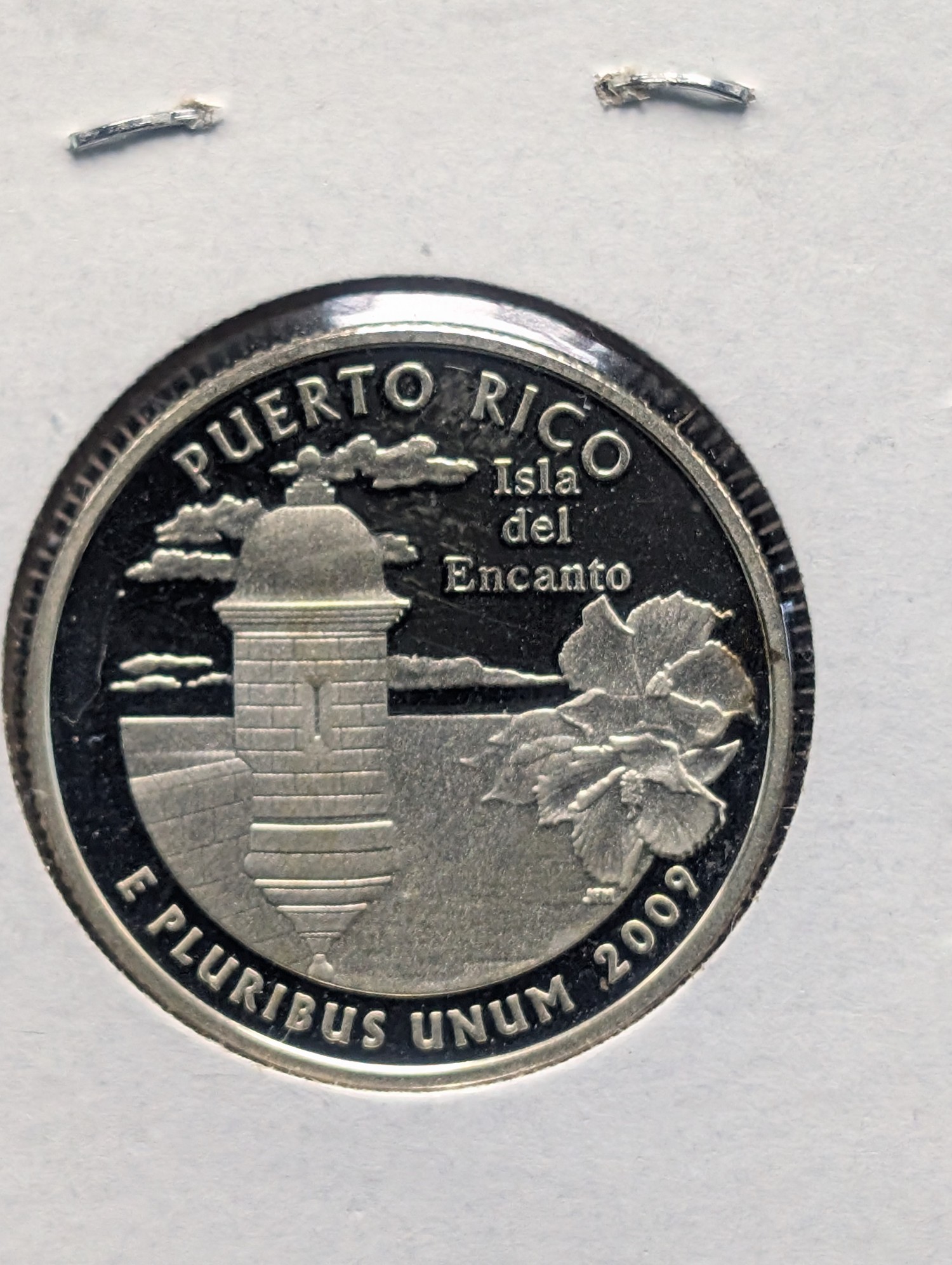 2009-S U.S. Puerto Rico Territorial 90% Silver Proof" Quarter