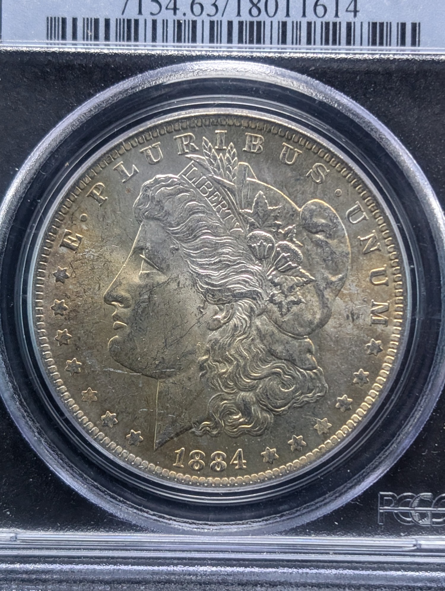 1884-O Morgan 90% Silver Dollar PCGS MS63