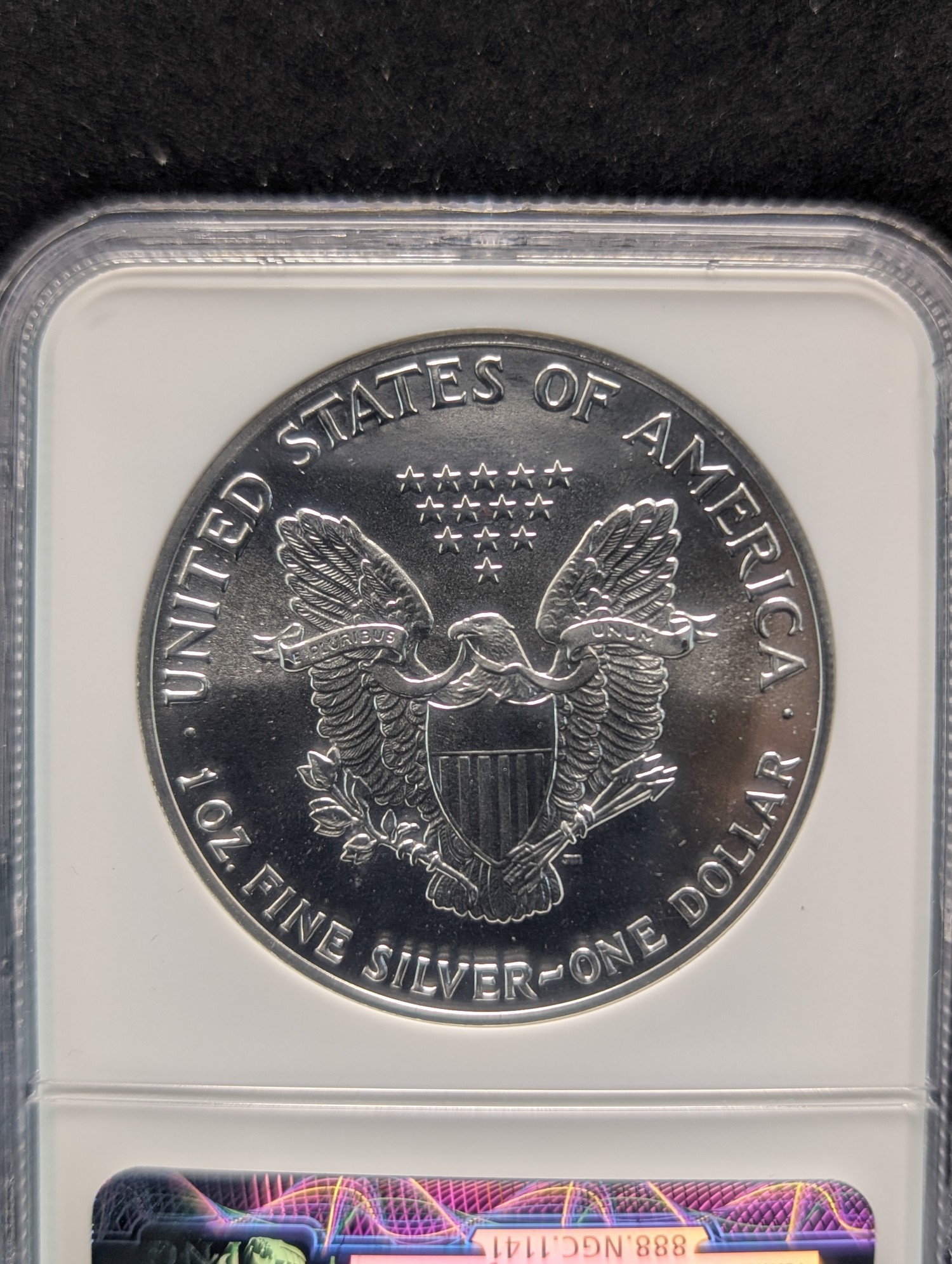 1989 American Silver Eagle 1 Troy Oz. .999 Silver NCG MS 69