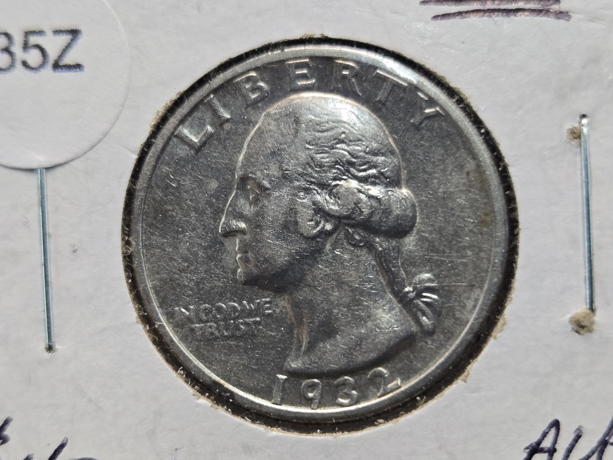 1932-S Washington 90% Silver Quarter - Key Date - High Grade