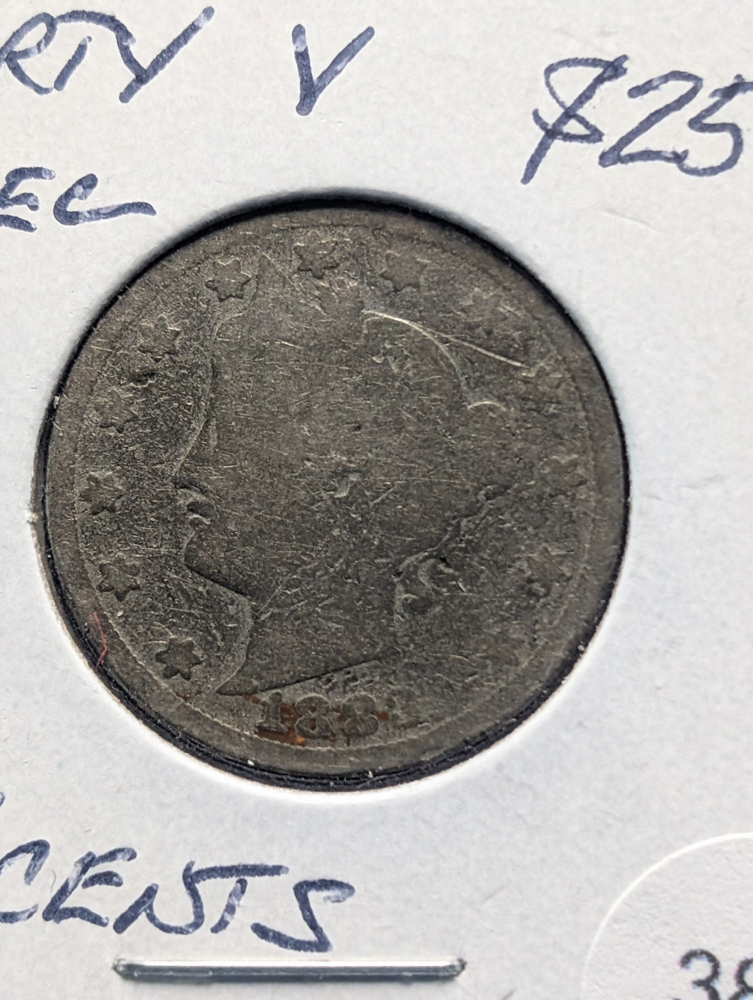 1883 w/ Cents Liberty Head V Nickel