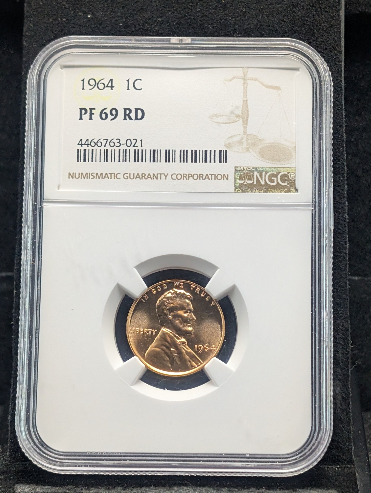 1964 Lincoln Memorial Cent NGC PF 69 RD