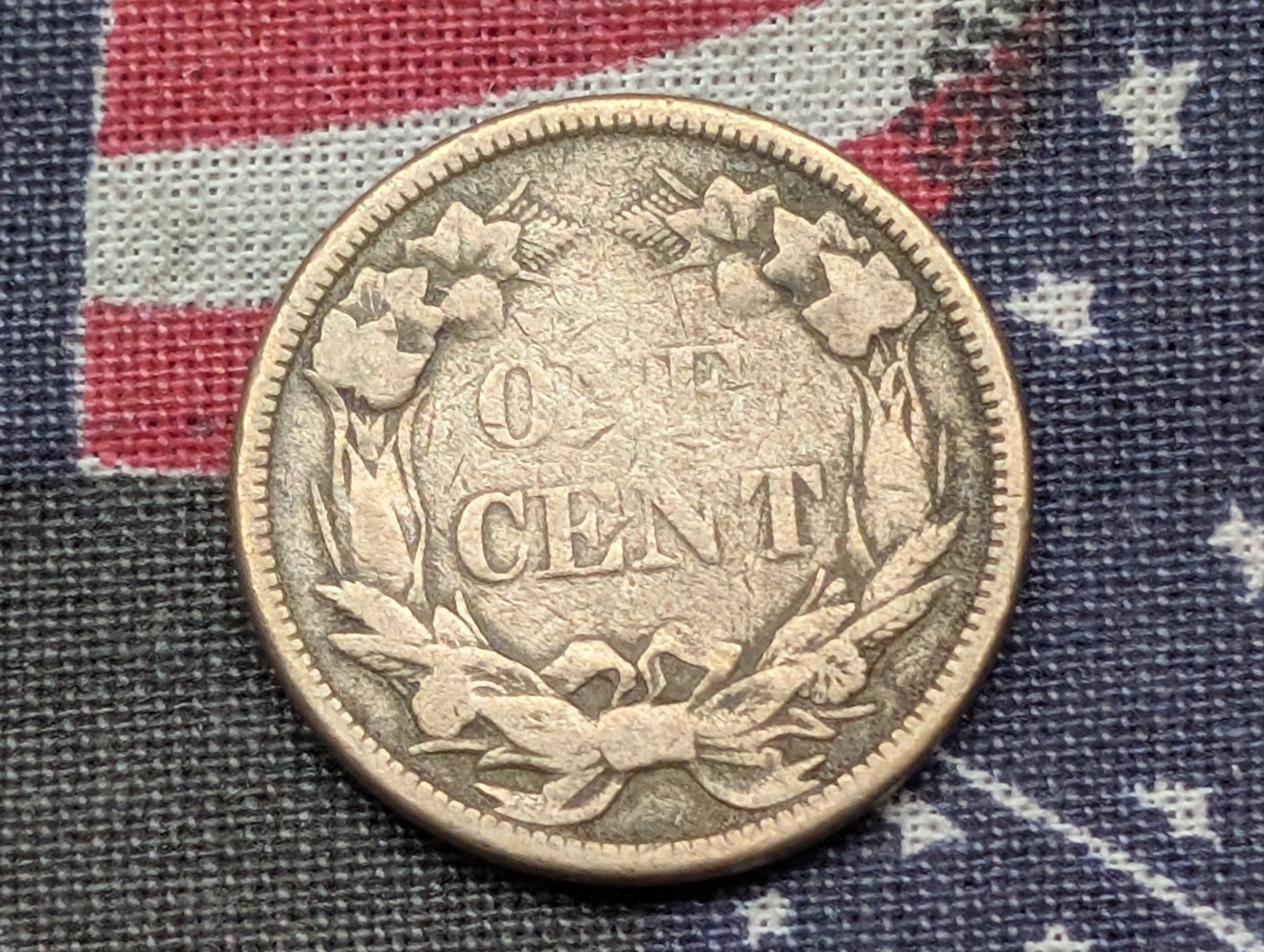 1858 Flying Eagle Cent - VG+