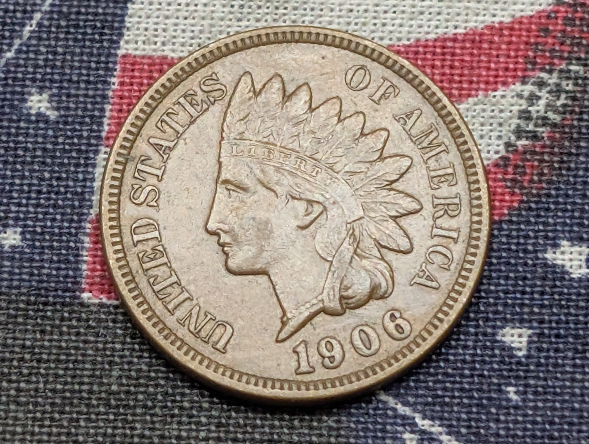 XF/AU - 1906 Indian Head Cent