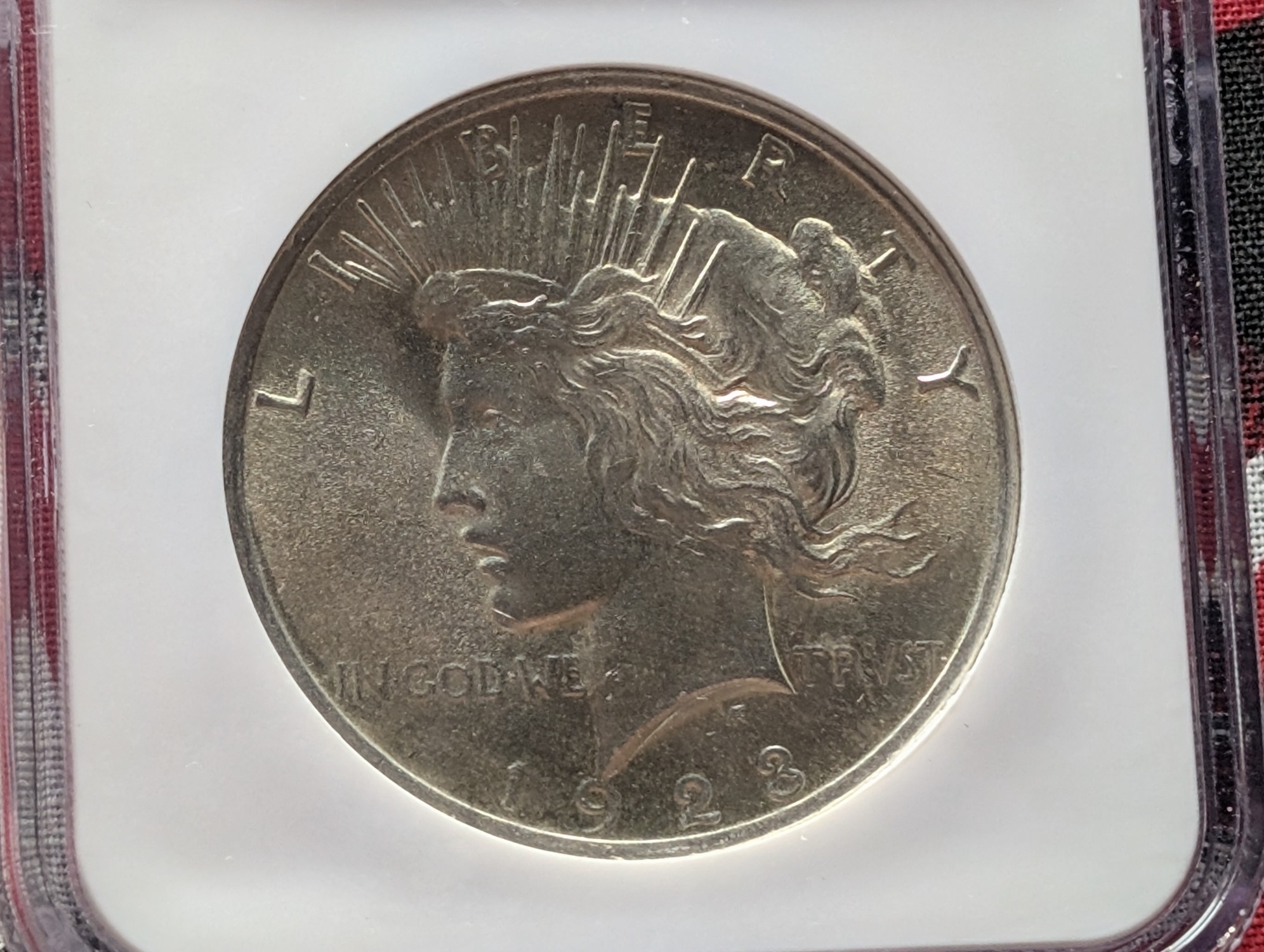1923 Peace 90% Silver Dollar - NGC MS65