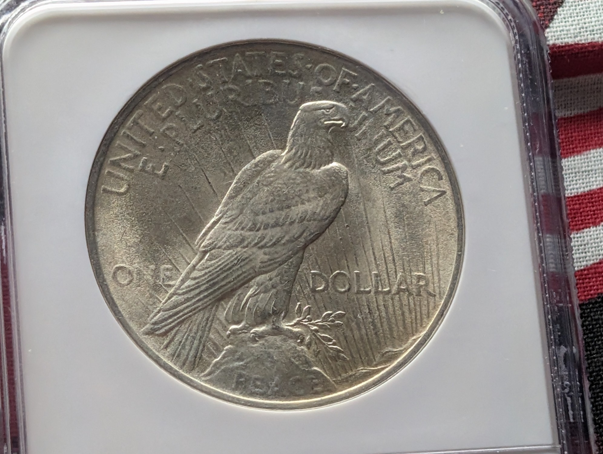 1923 Peace 90% Silver Dollar - NGC MS65