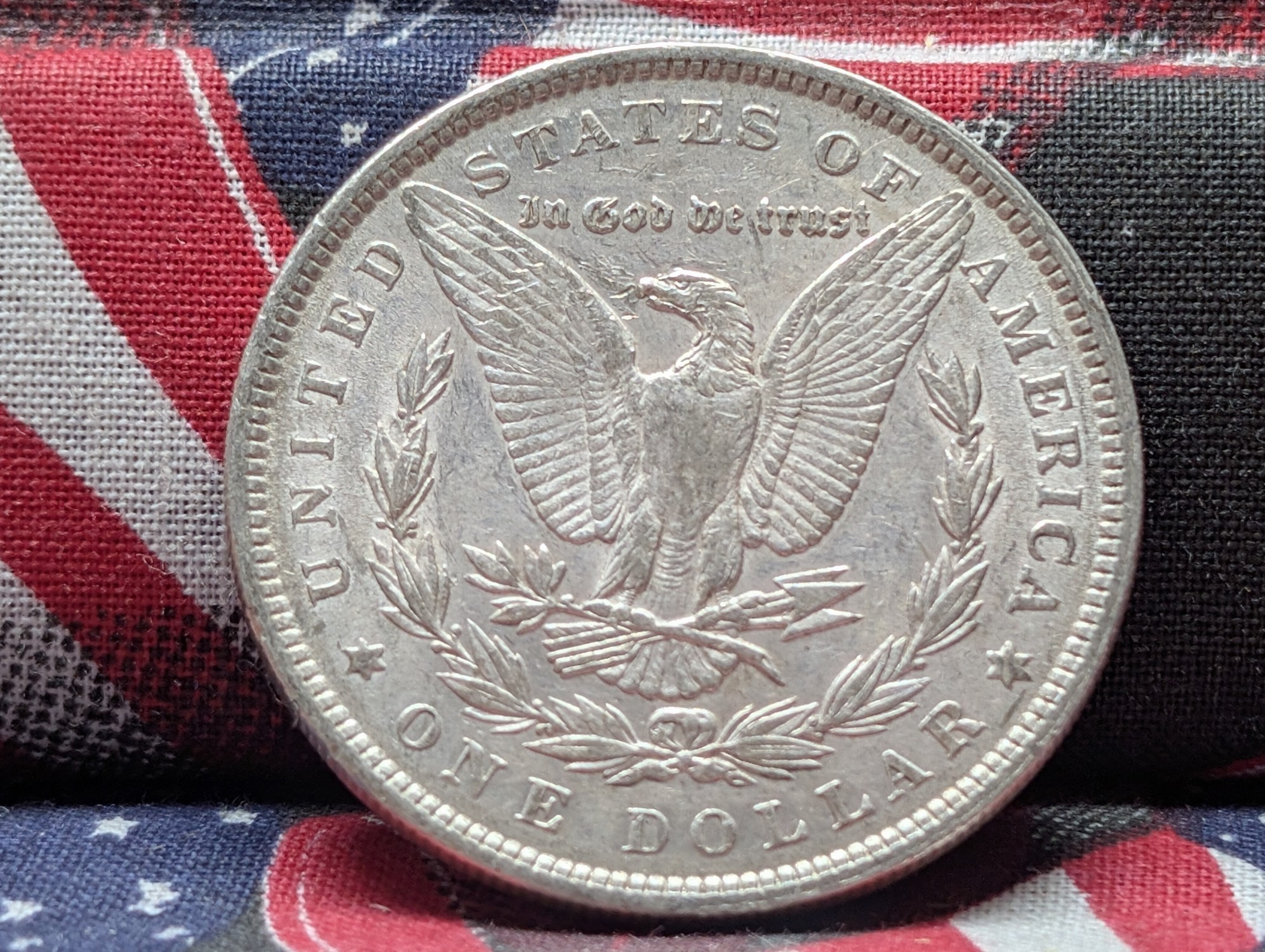 AU - 1885 Morgan 90% Silver Dollar