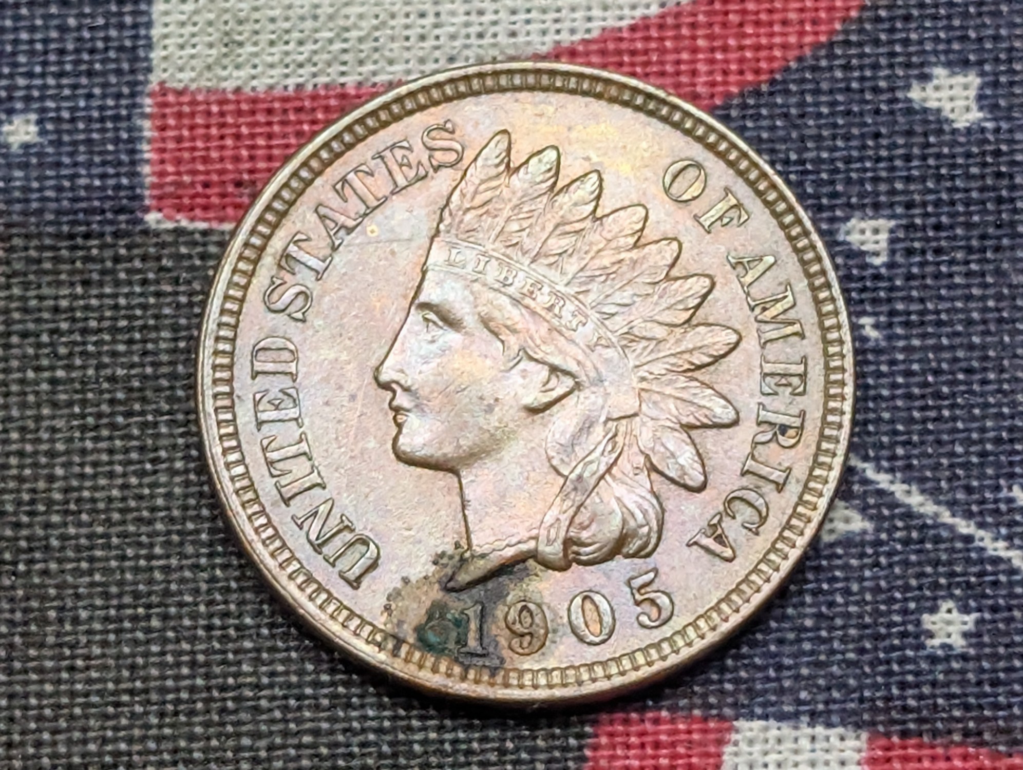 AU+ - 1905 Indian Head Cent
