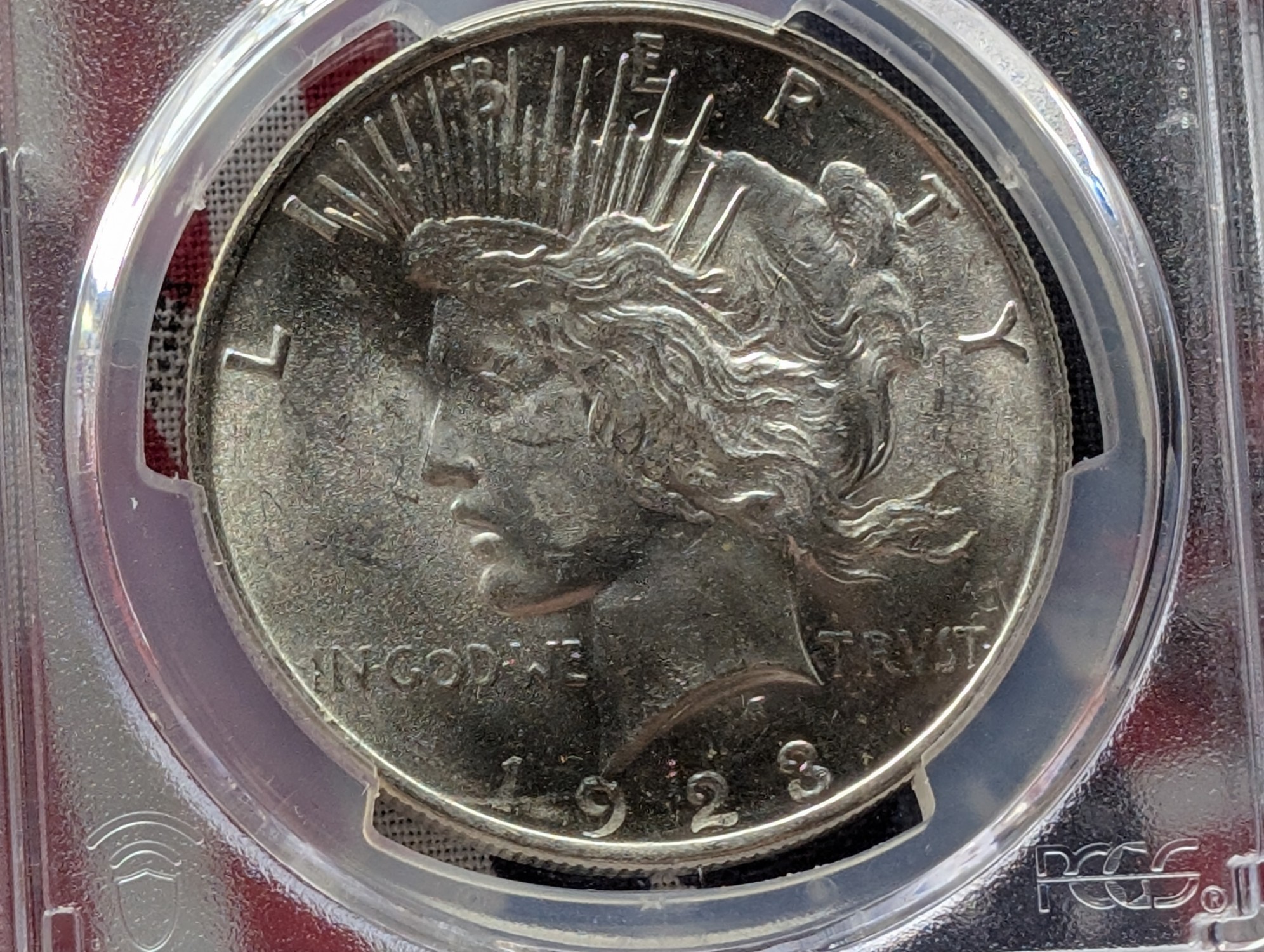 1923 Peace 90% Silver Dollar - PCGS MS62