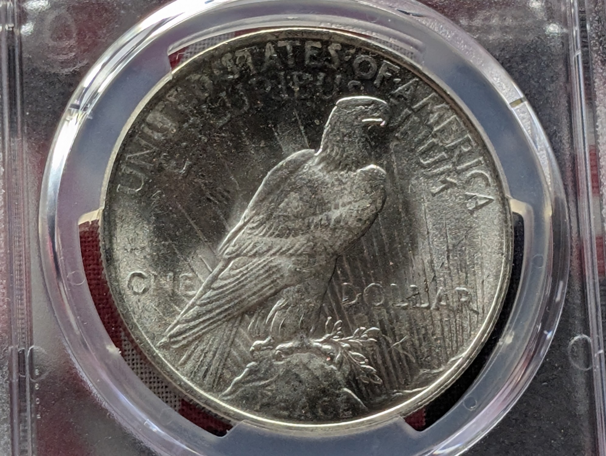 1923 Peace 90% Silver Dollar - PCGS MS62