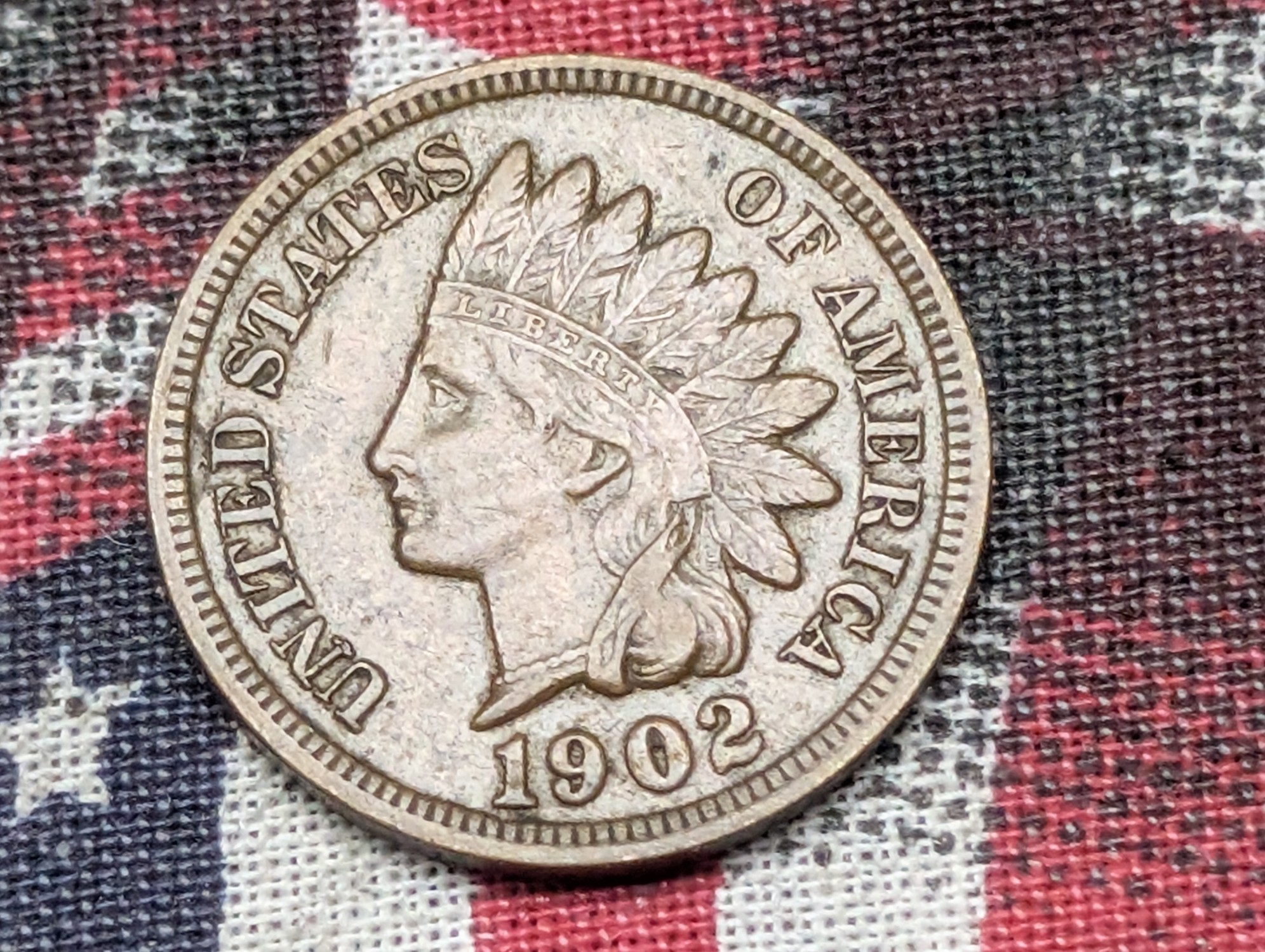 XF/AU - 1902 Indian Head Cent