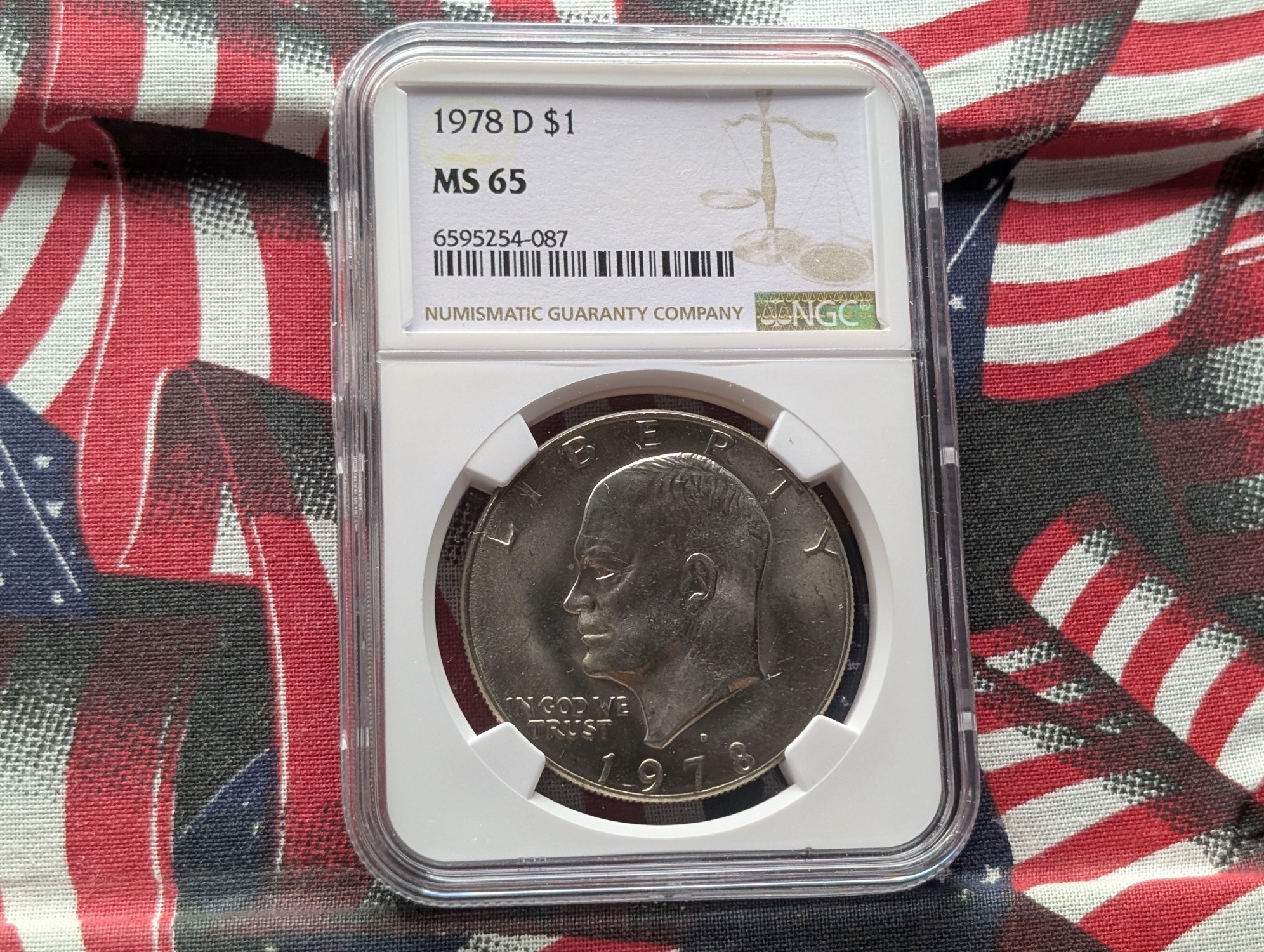 1978-D Eisenhower Dollar - NGC MS65