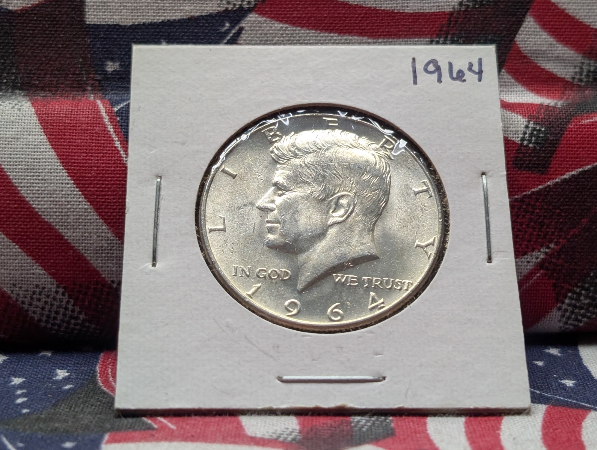 1964 Kennedy Half Dollar, 90% Silver