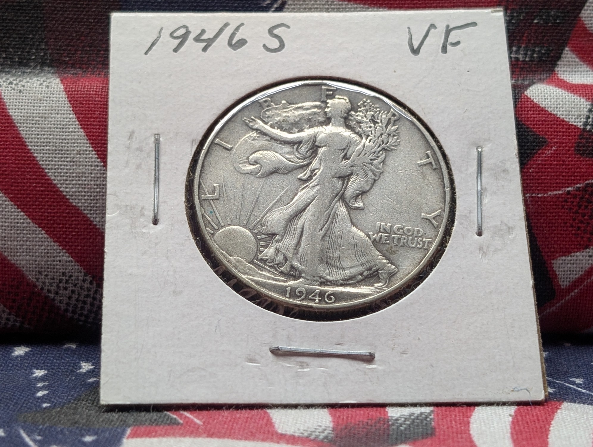 1946-S Walking Liberty 90% Silver Half Dollar