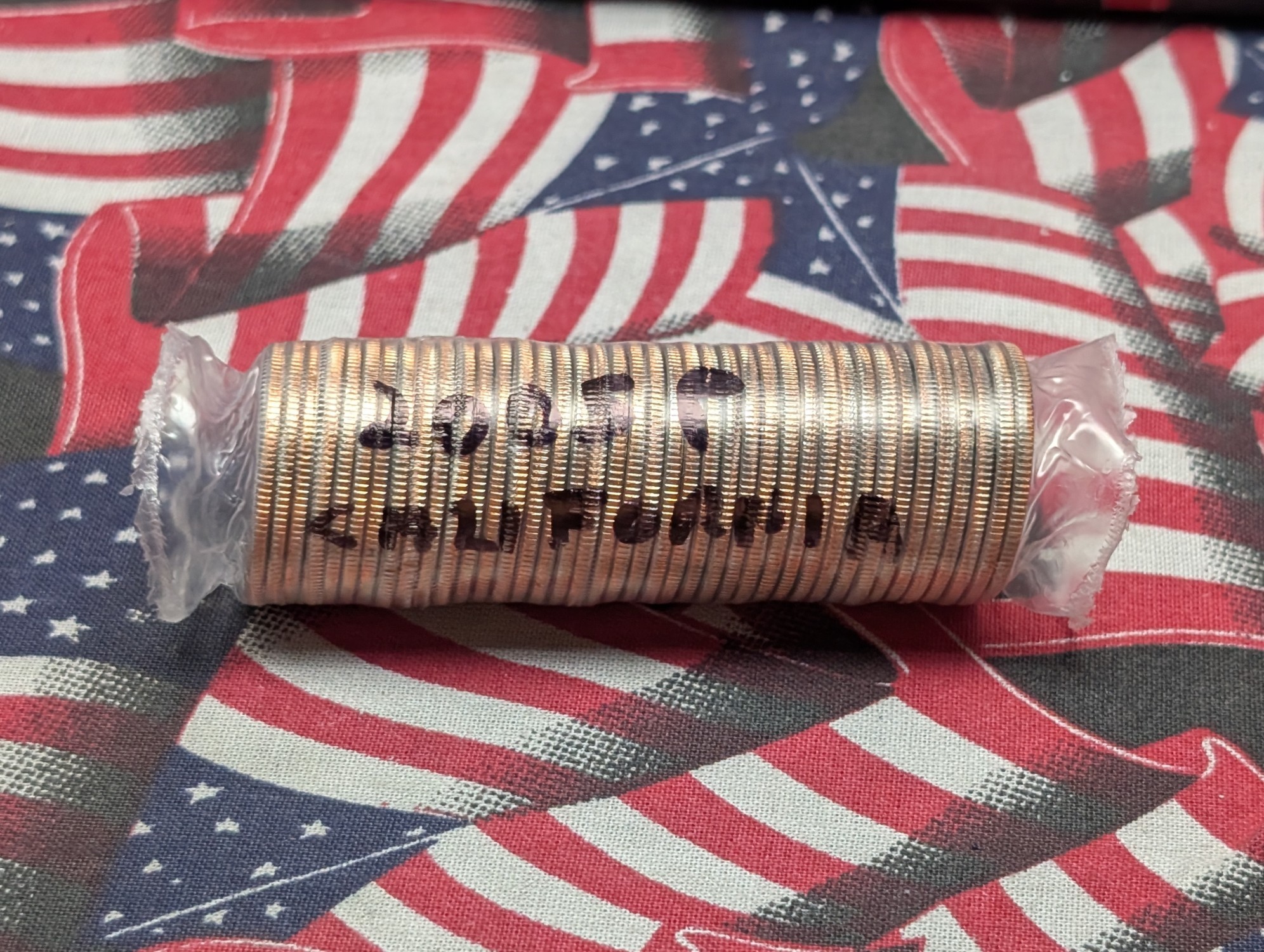 Shrink Wrapped Roll of 2005-P California State Quarters