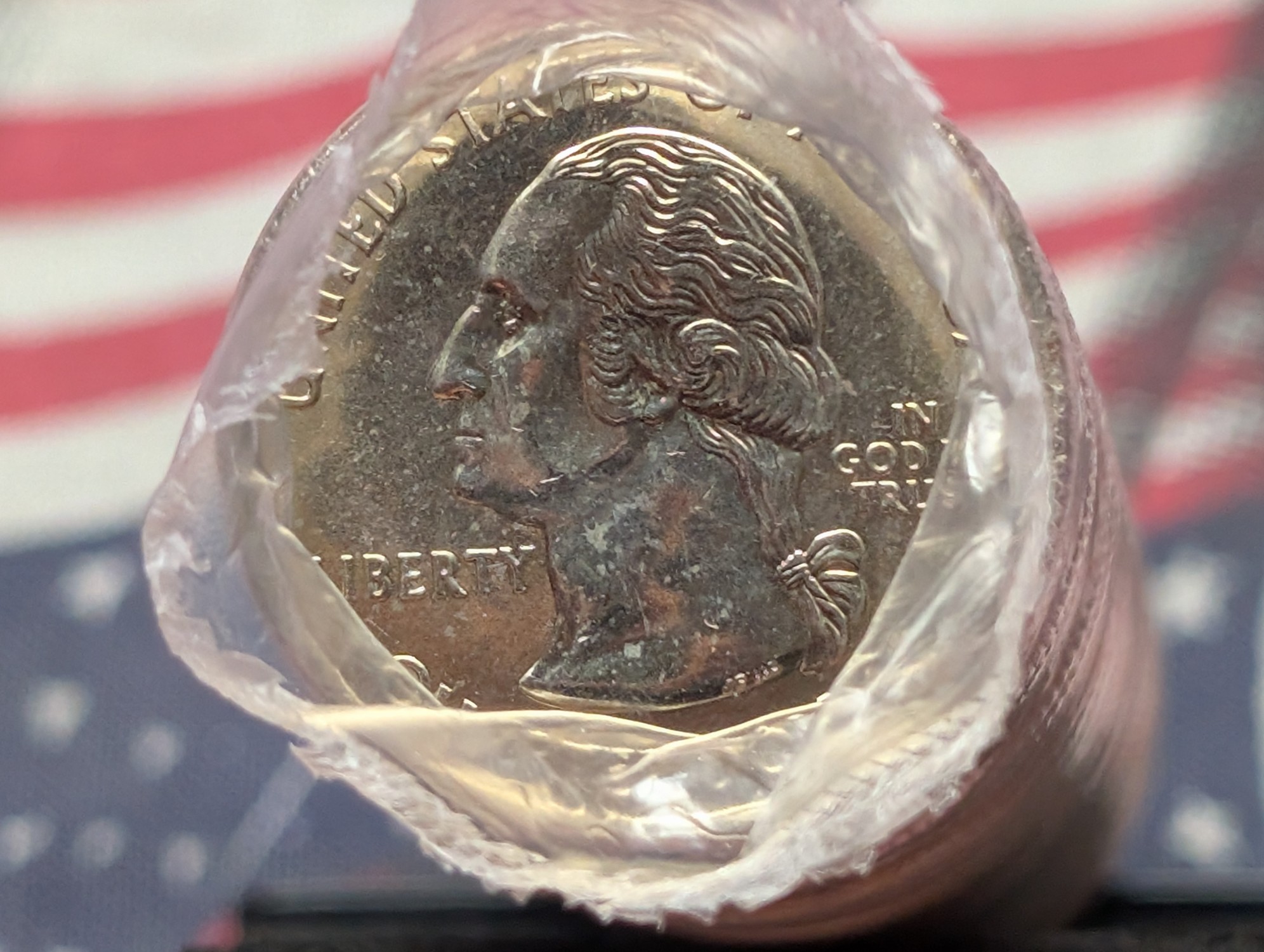Shrink Wrapped Roll of 2005-P California State Quarters
