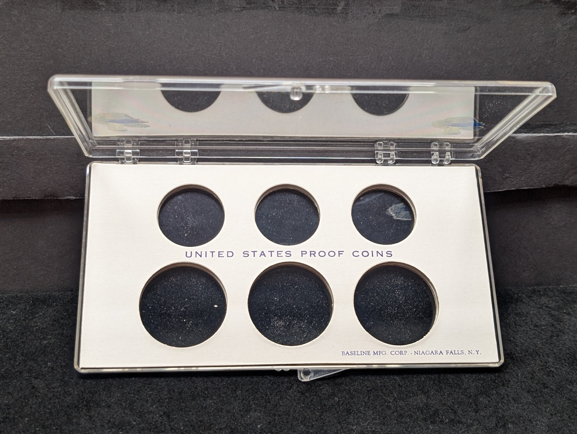 (2) *EMPTY* U.S. Proof Coin Set Holders, No Coins!